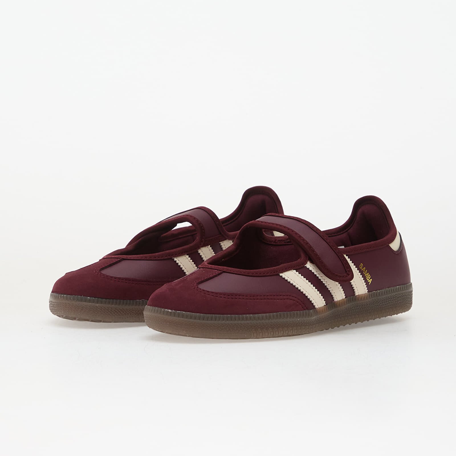 adidas Originals Сникърси Samba Jane Shoes Maroon/ Cream White/ Gold Metallic