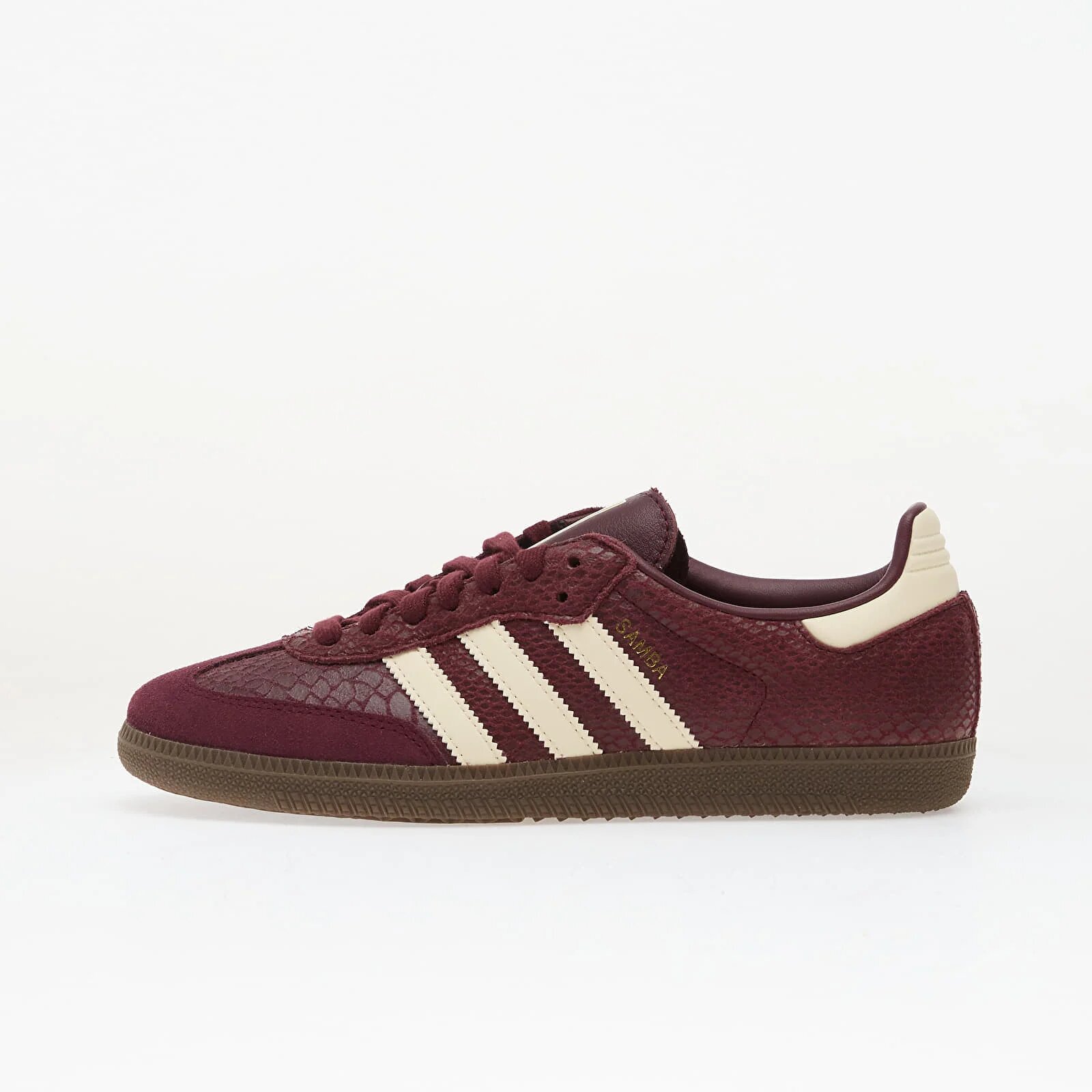 adidas Originals Сникърси Samba Og Shoes Maroon/ Cream White/ Gold Metallic