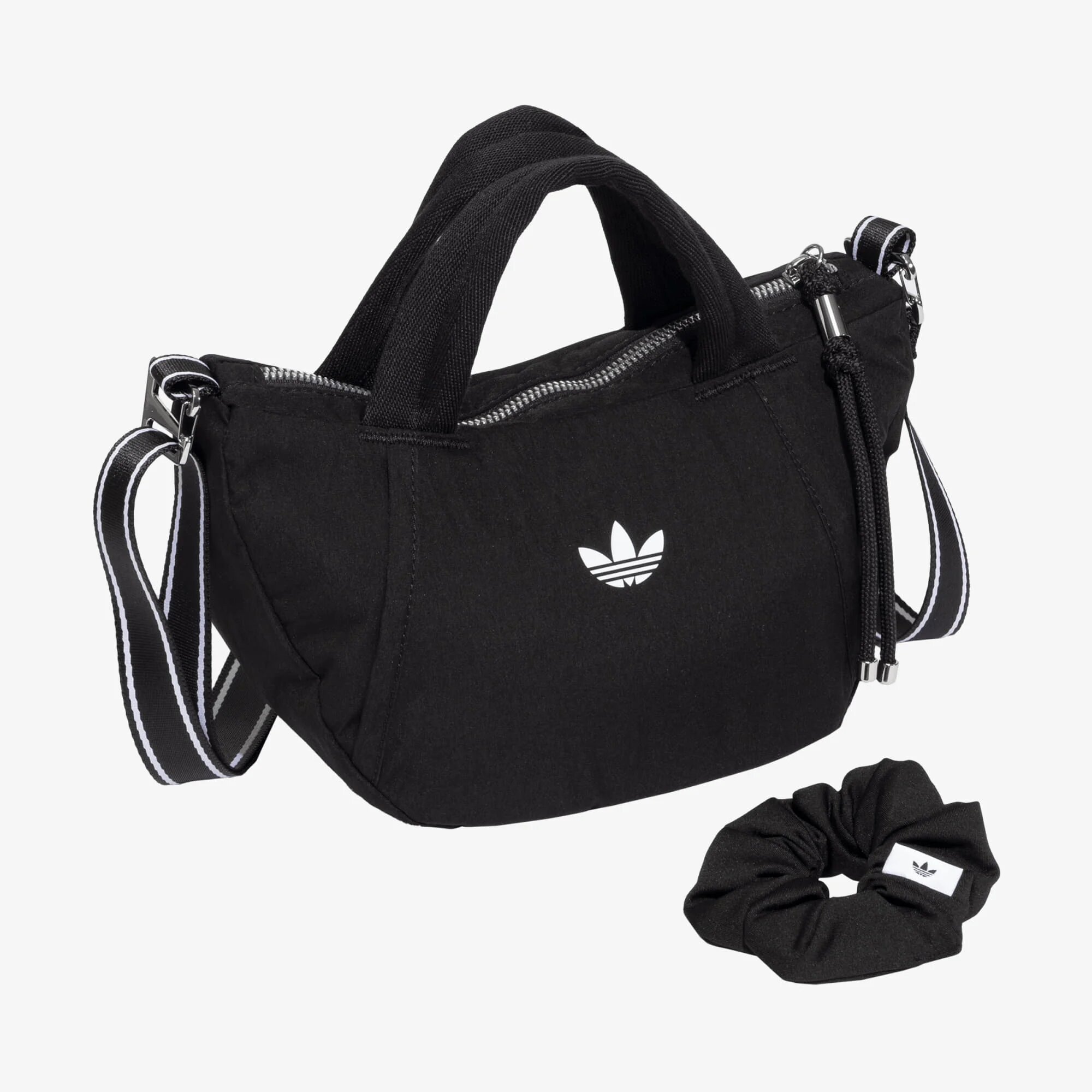 adidas Performance Чанта adidas OG Sport Croissant Bag Extra Small Black/ White/ Silver Met.