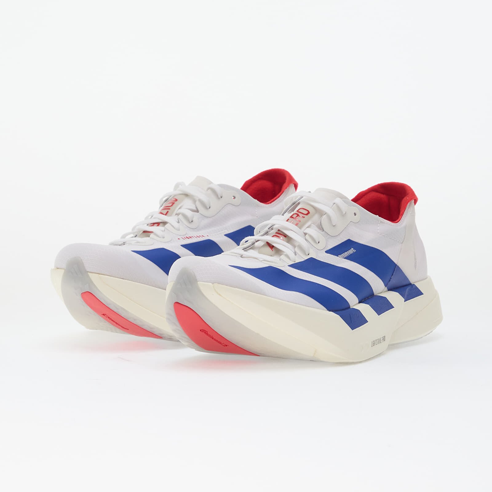 adidas Performance Сникърси adidas Adizero Adios Pro 4 Ftwr White/ Team Royal Blue/ Pure Ruby