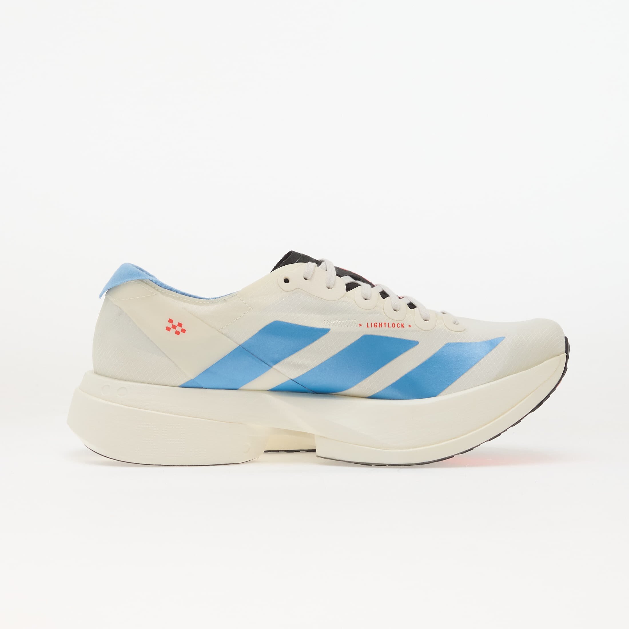 adidas Performance Сникърси adidas ADIZERO Adios Pro 4 Running Off White/ Light Blue/ Bright Red