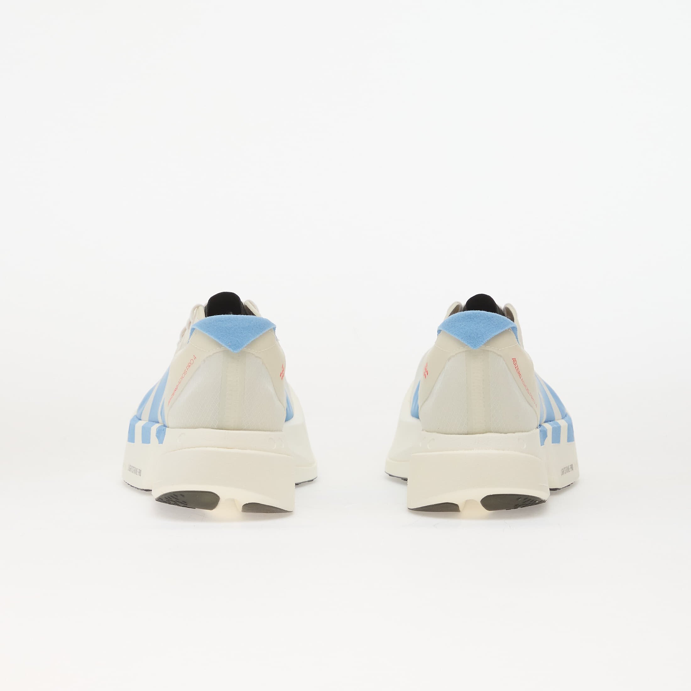 adidas Performance Сникърси adidas ADIZERO Adios Pro 4 Running Off White/ Light Blue/ Bright Red