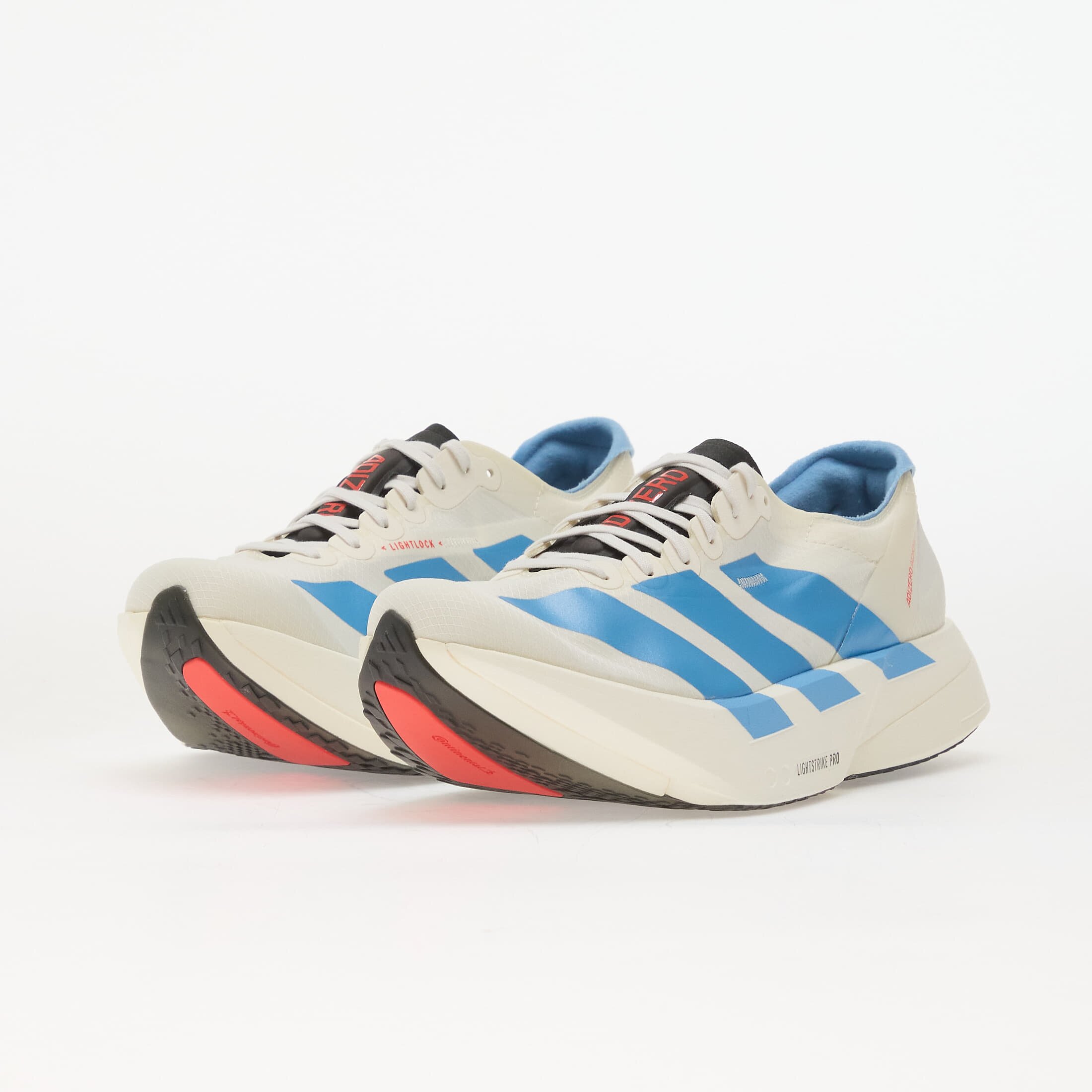 adidas Performance Сникърси adidas ADIZERO Adios Pro 4 Running Off White/ Light Blue/ Bright Red