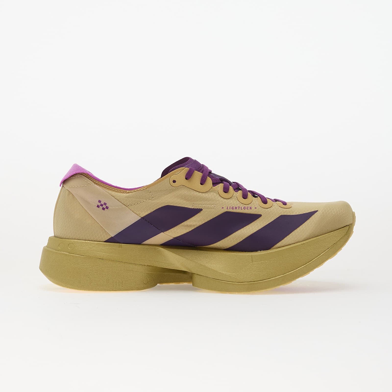 adidas Performance Сникърси adidas Adizero Adios Pro 4 Sand/ Rich Purple/ Gold Met.