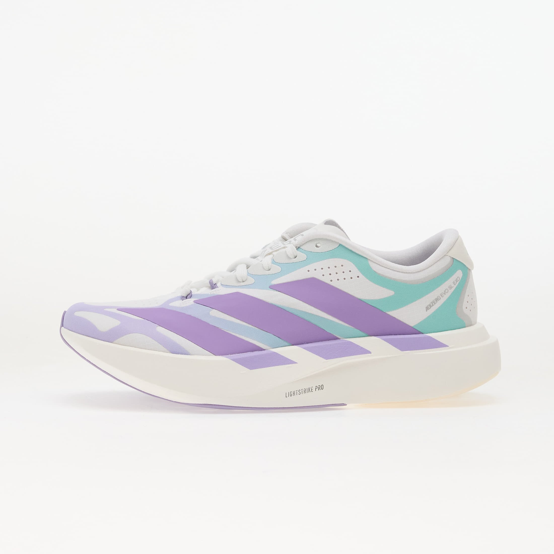 adidas Performance Сникърси adidas ADIZERO EVO SL Exo LIGHTSTRIKEPRO Running Ftwr White/ Violet Fusion/ Pulse Mint