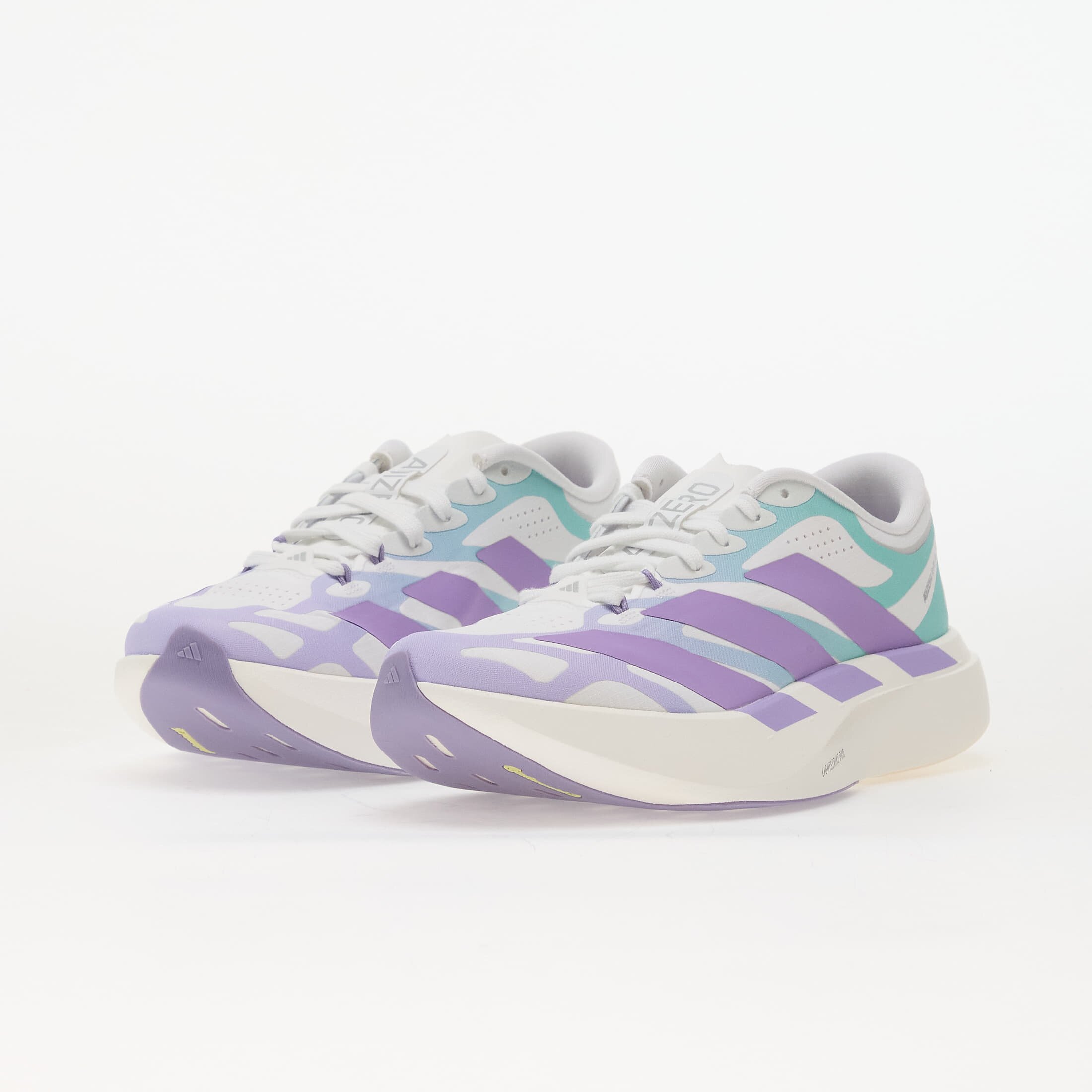 adidas Performance Сникърси adidas ADIZERO EVO SL Exo LIGHTSTRIKEPRO Running Ftwr White/ Violet Fusion/ Pulse Mint