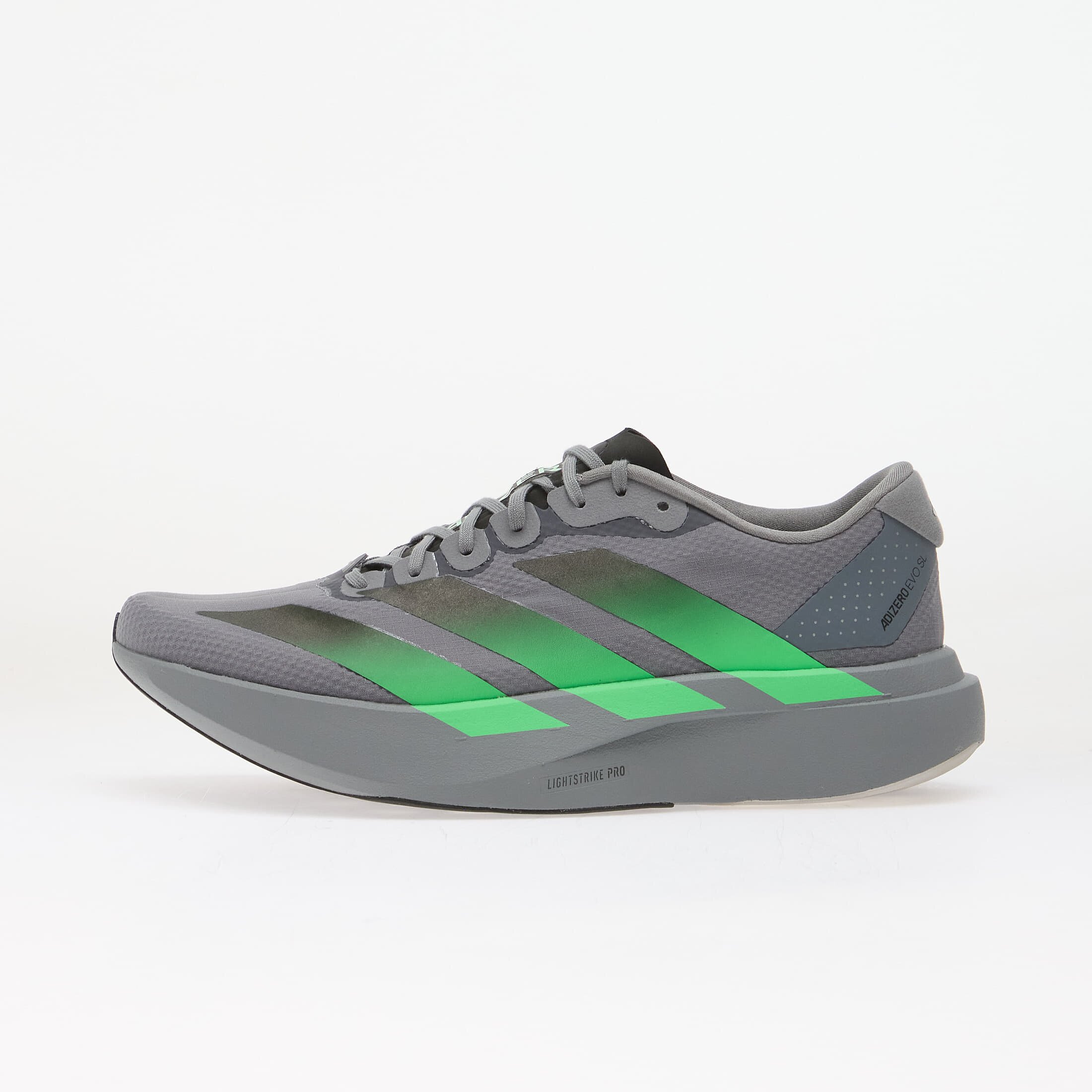 adidas Performance Сникърси adidas Adizero Evo SL Grey/ Screaming Green/ Carbon