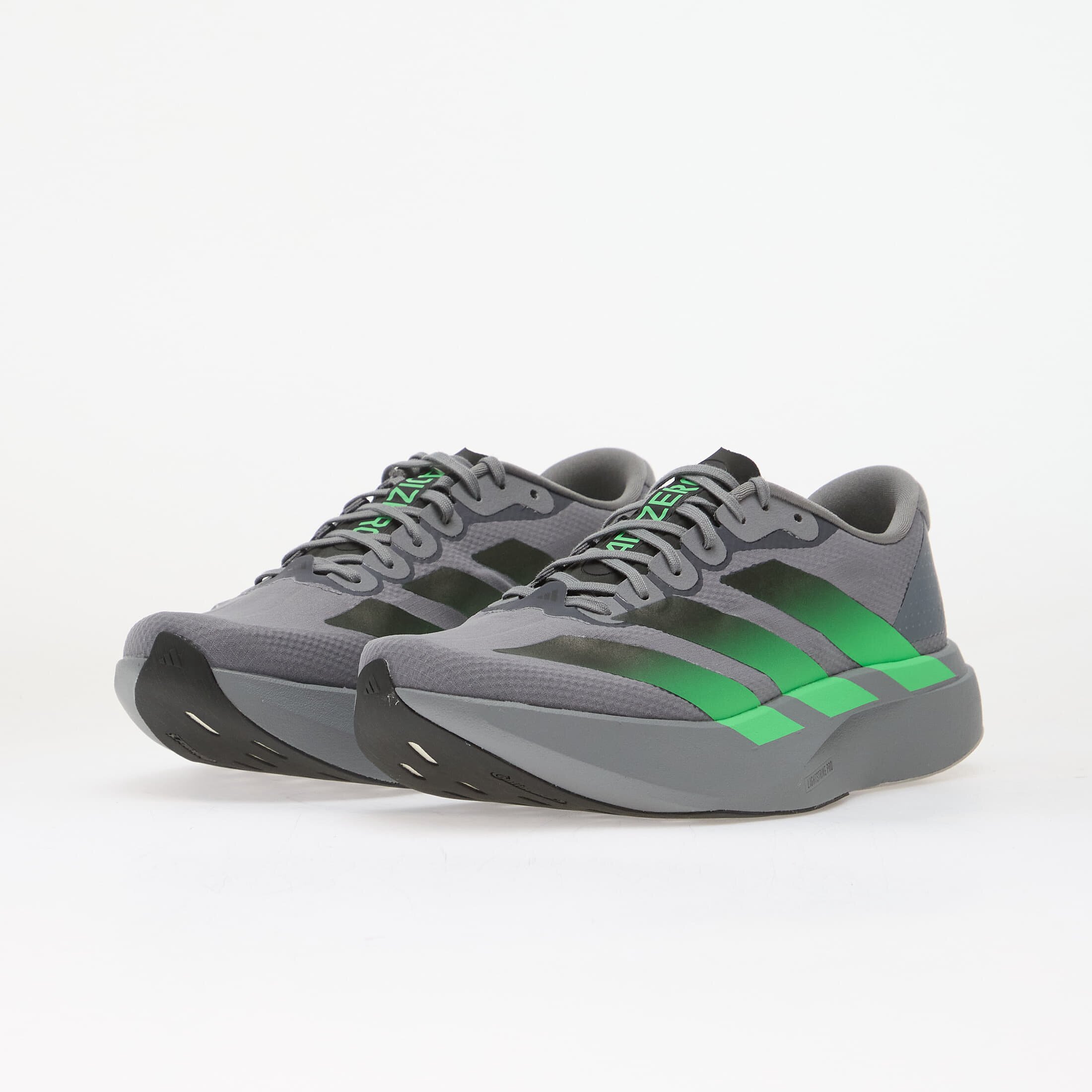 adidas Performance Сникърси adidas Adizero Evo SL Grey/ Screaming Green/ Carbon