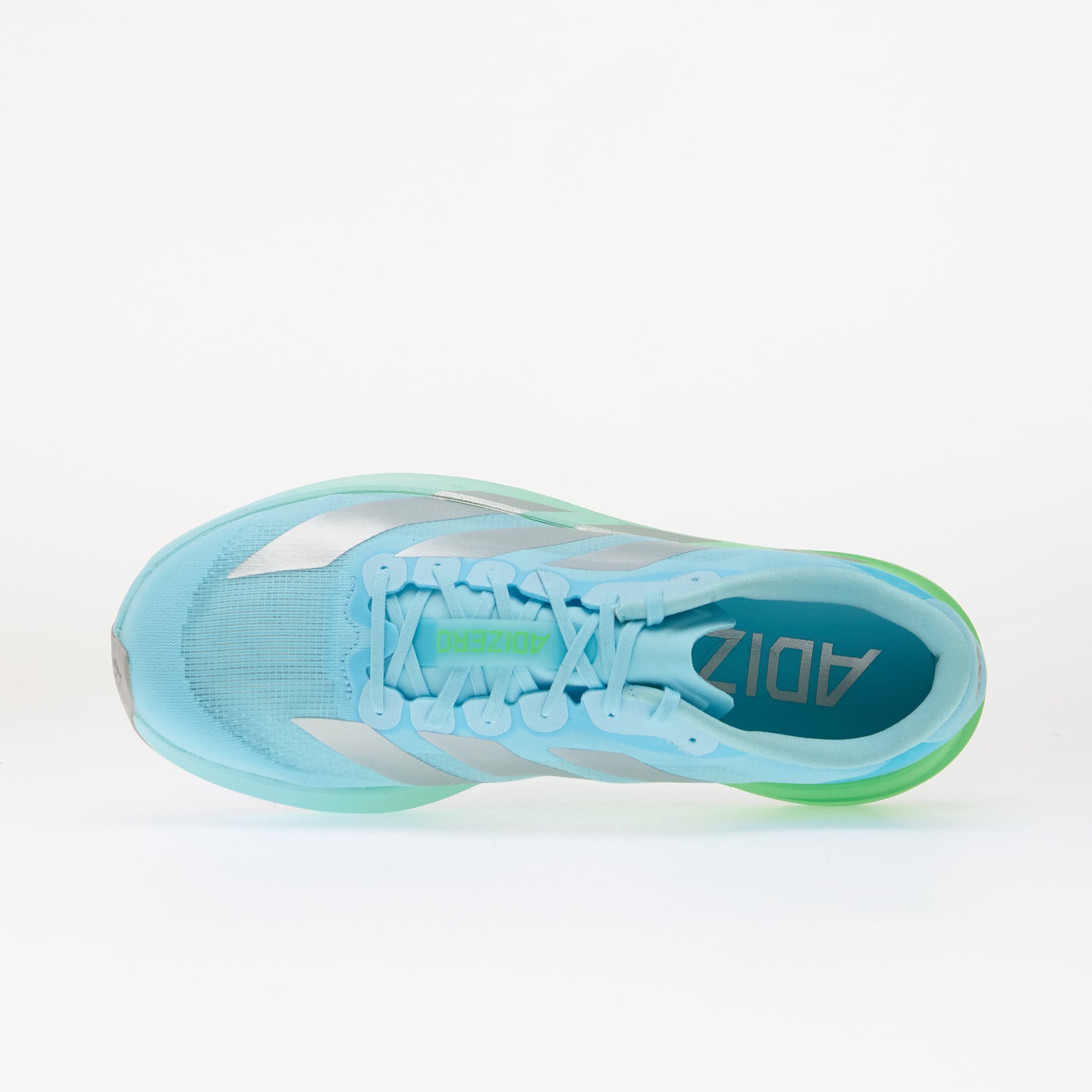 adidas Performance Сникърси adidas Adizero EVO SL LIGHTSTRIKEPRO Bliss Blue/ Silver Met./ Screaming Green