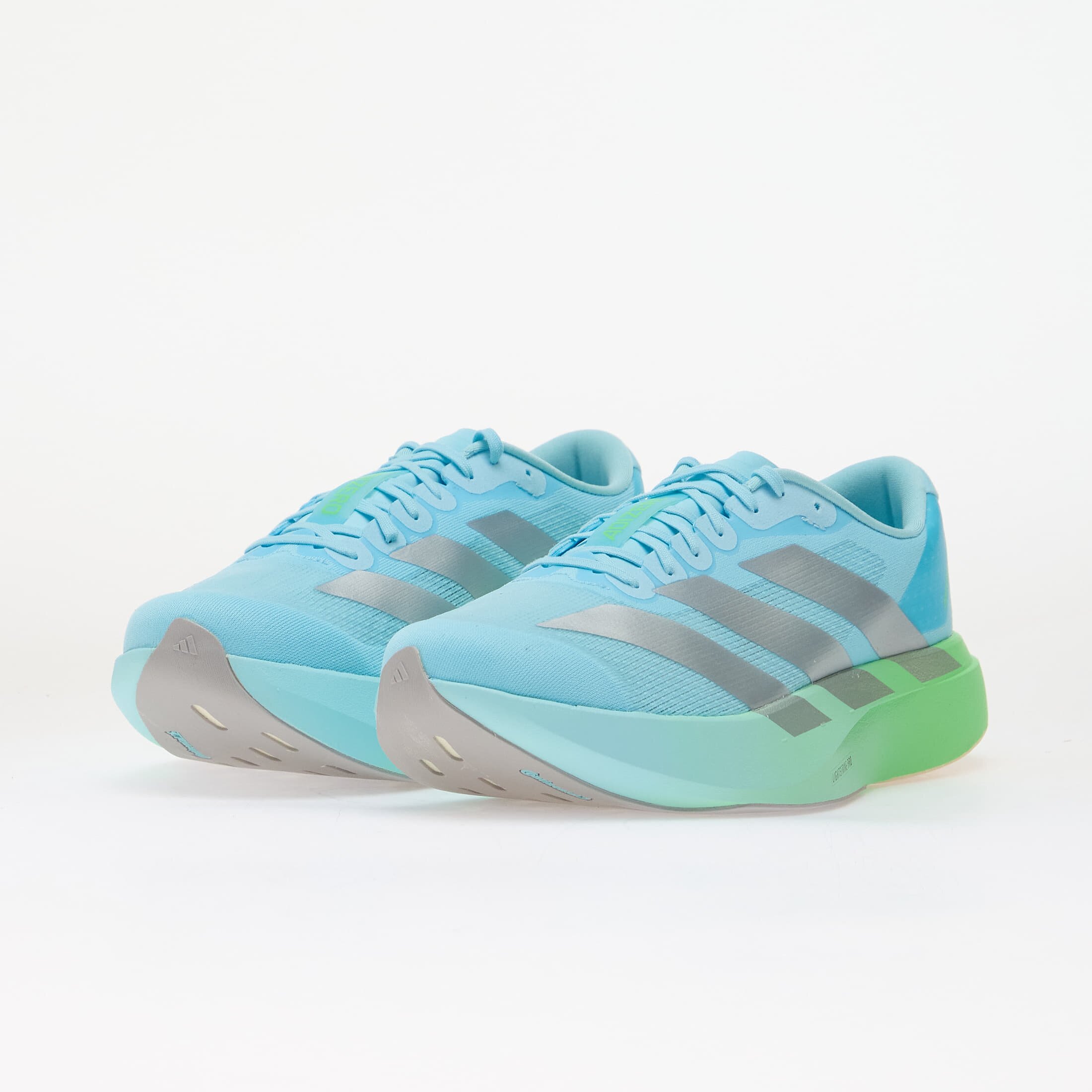 adidas Performance Сникърси adidas Adizero EVO SL LIGHTSTRIKEPRO Bliss Blue/ Silver Met./ Screaming Green