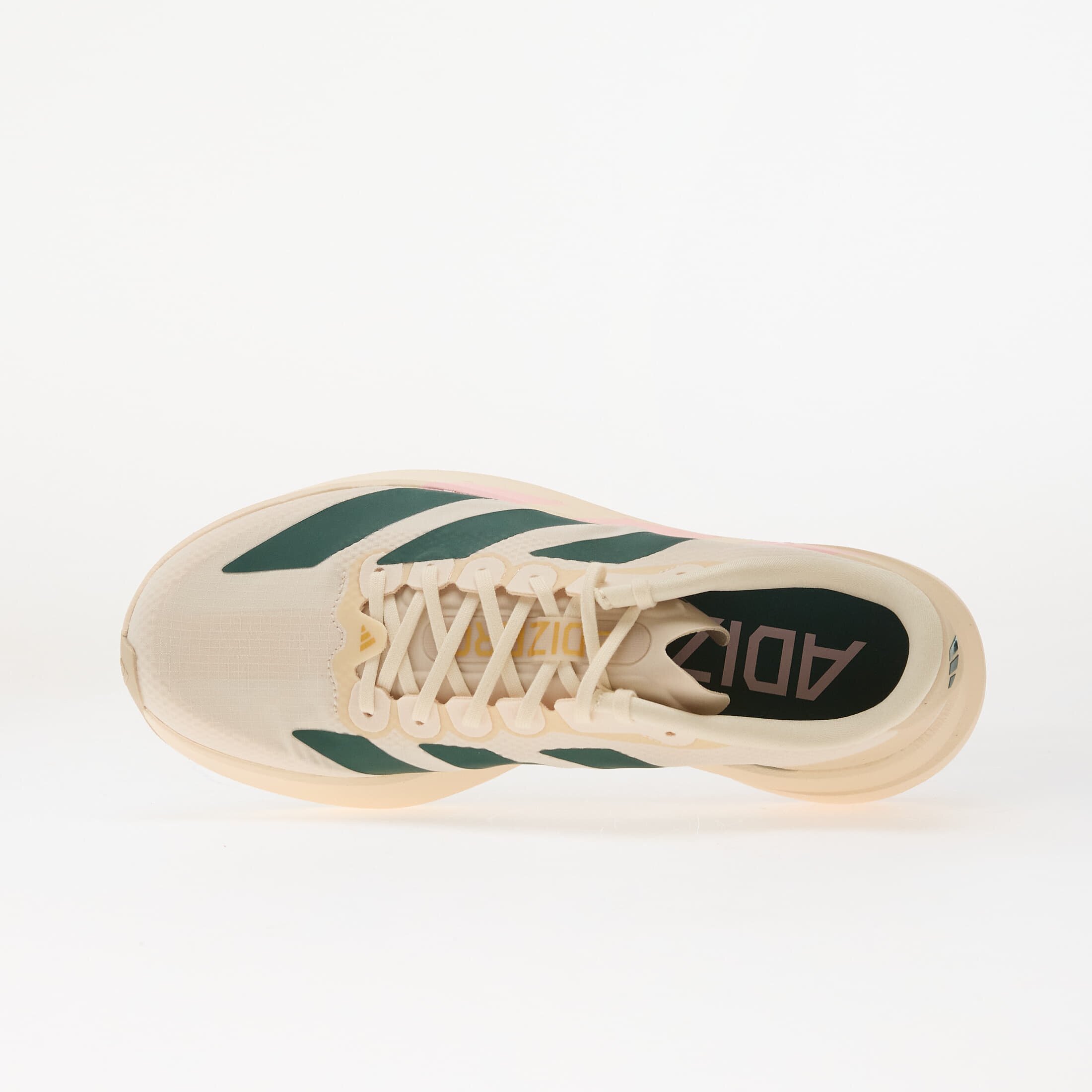 adidas Performance Сникърси adidas ADIZERO EVO SL Woven LIGHTSTRIKEPRO Running Wonder White/ Collegiate Green/ Clear Pink