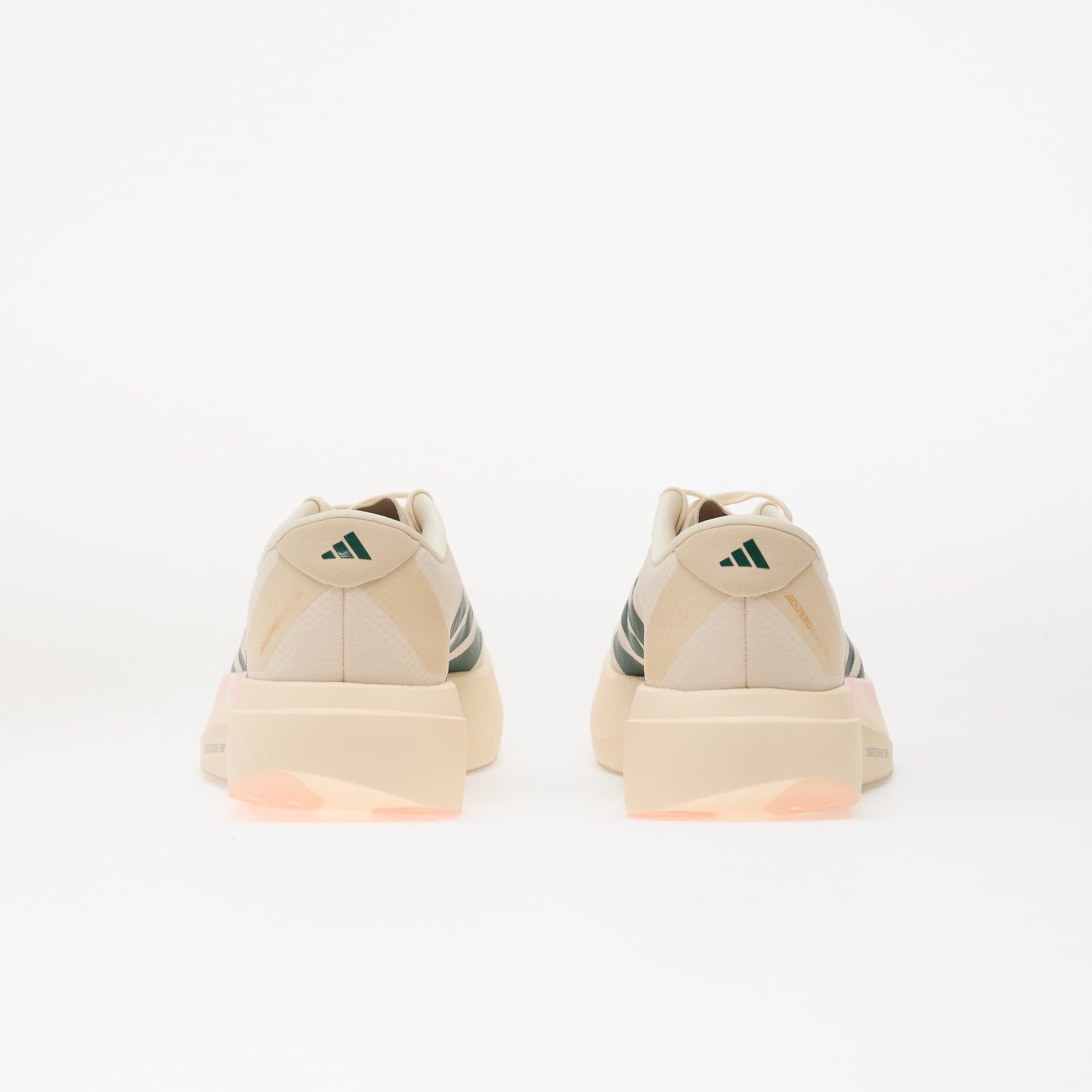 adidas Performance Сникърси adidas ADIZERO EVO SL Woven LIGHTSTRIKEPRO Running Wonder White/ Collegiate Green/ Clear Pink