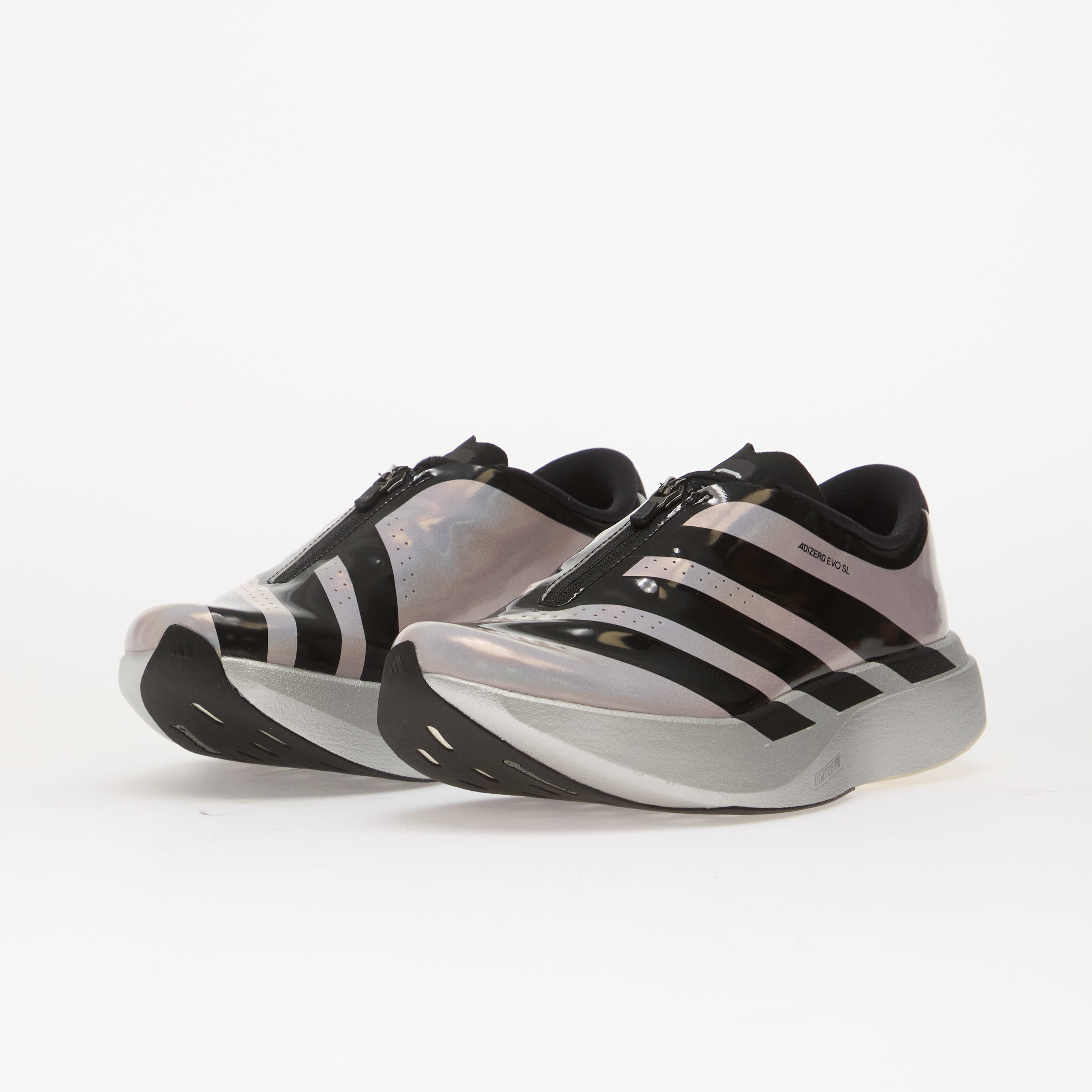 adidas Performance Сникърси adidas Adizero EVO SL ZIP Silver Met./ Core Black/ Halo Silver