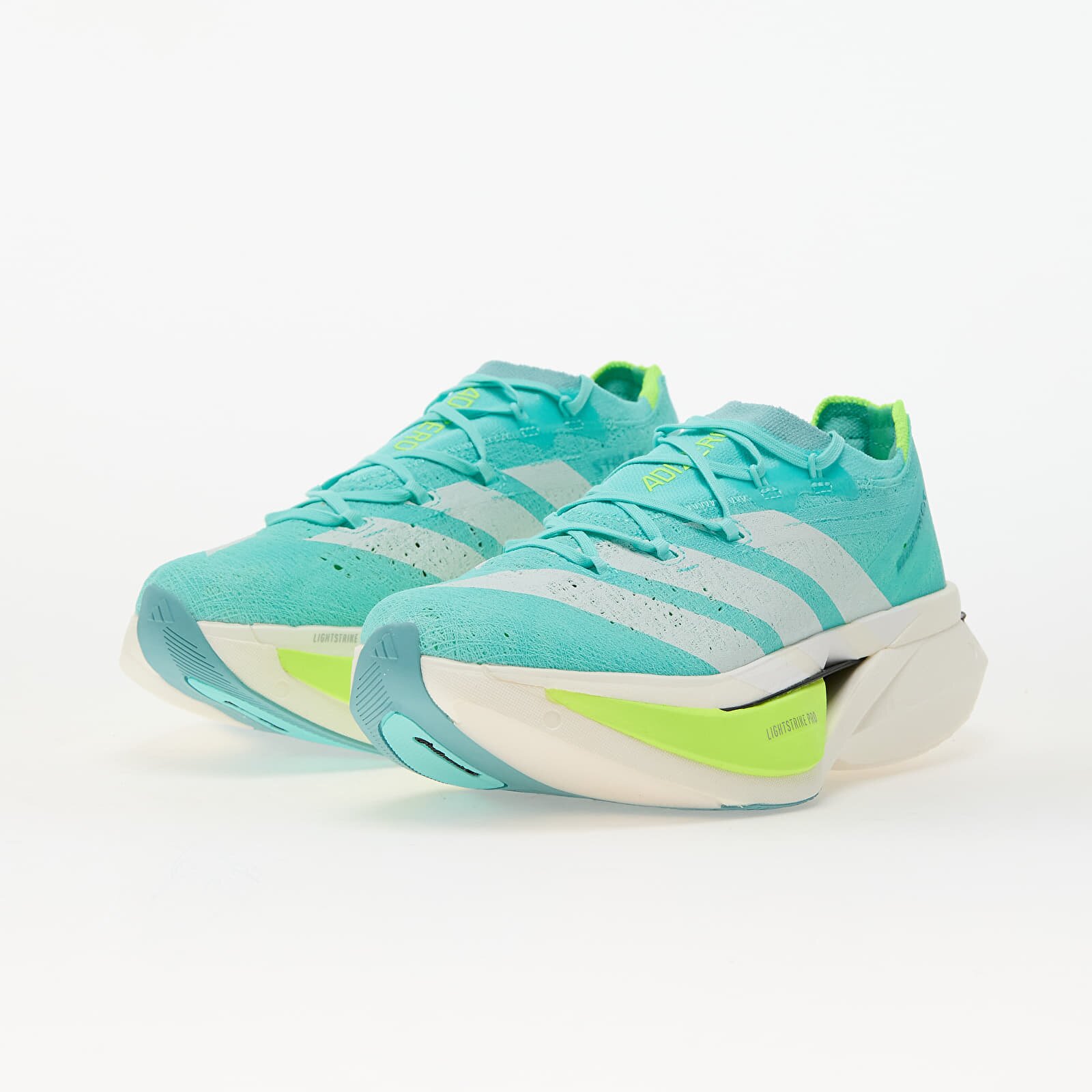adidas Performance Сникърси adidas Adizero Prime X3 STRUNG Running Flash Aqua/ Zero Met./ Lucid Lemon