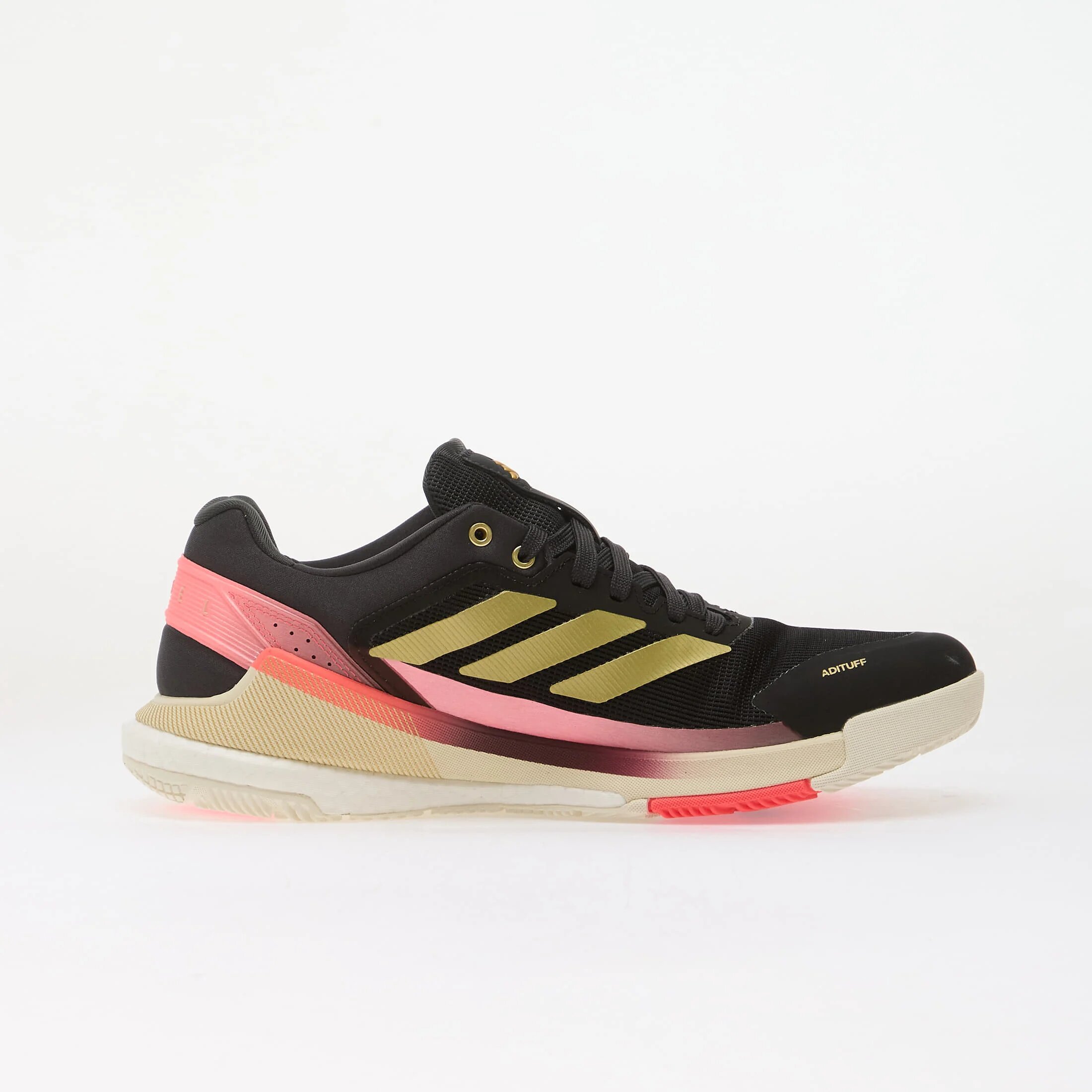 adidas Performance Сникърси adidas Crazyquick BOOST Padel Core Black/ Gold Met./ Solar Turbo