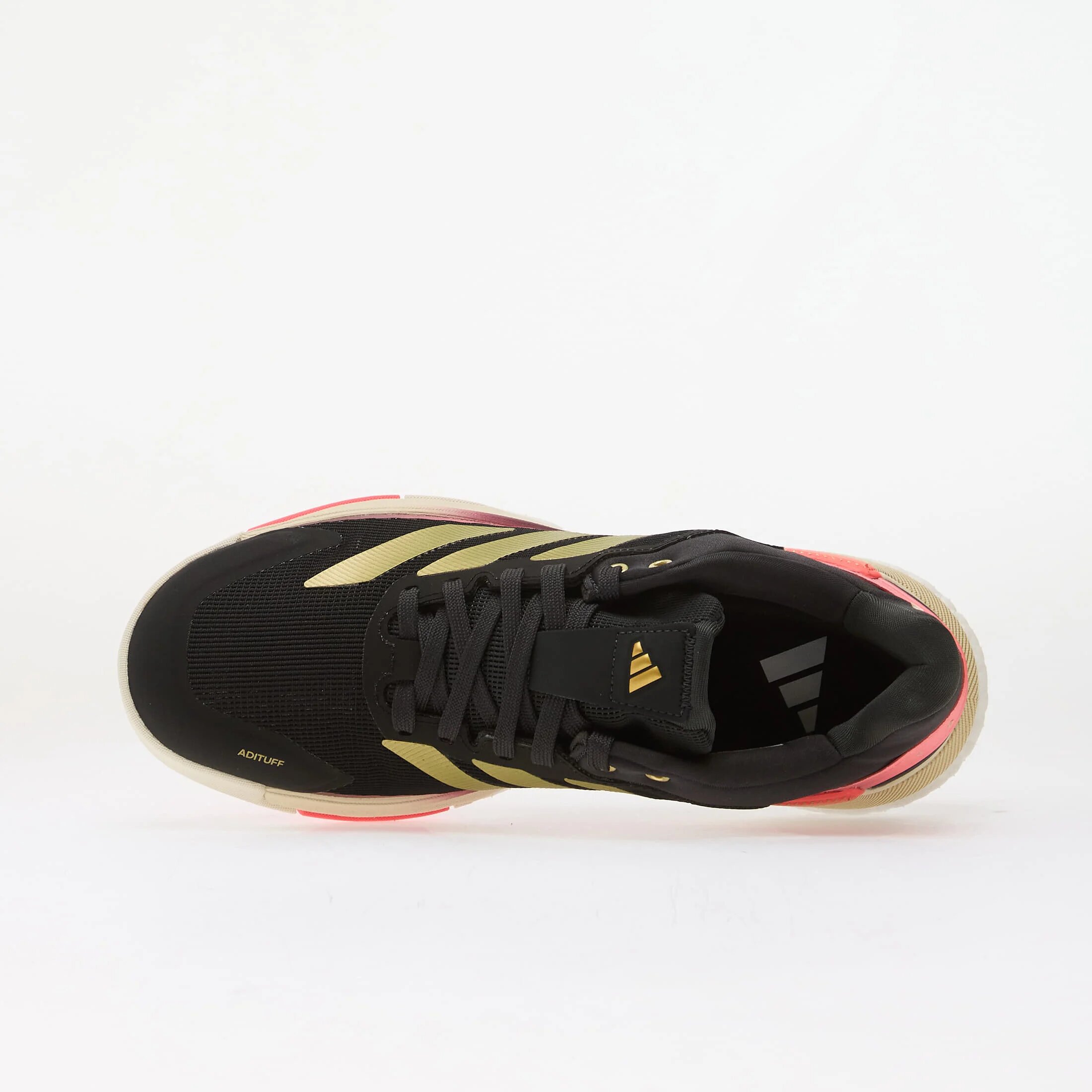 adidas Performance Сникърси adidas Crazyquick BOOST Padel Core Black/ Gold Met./ Solar Turbo