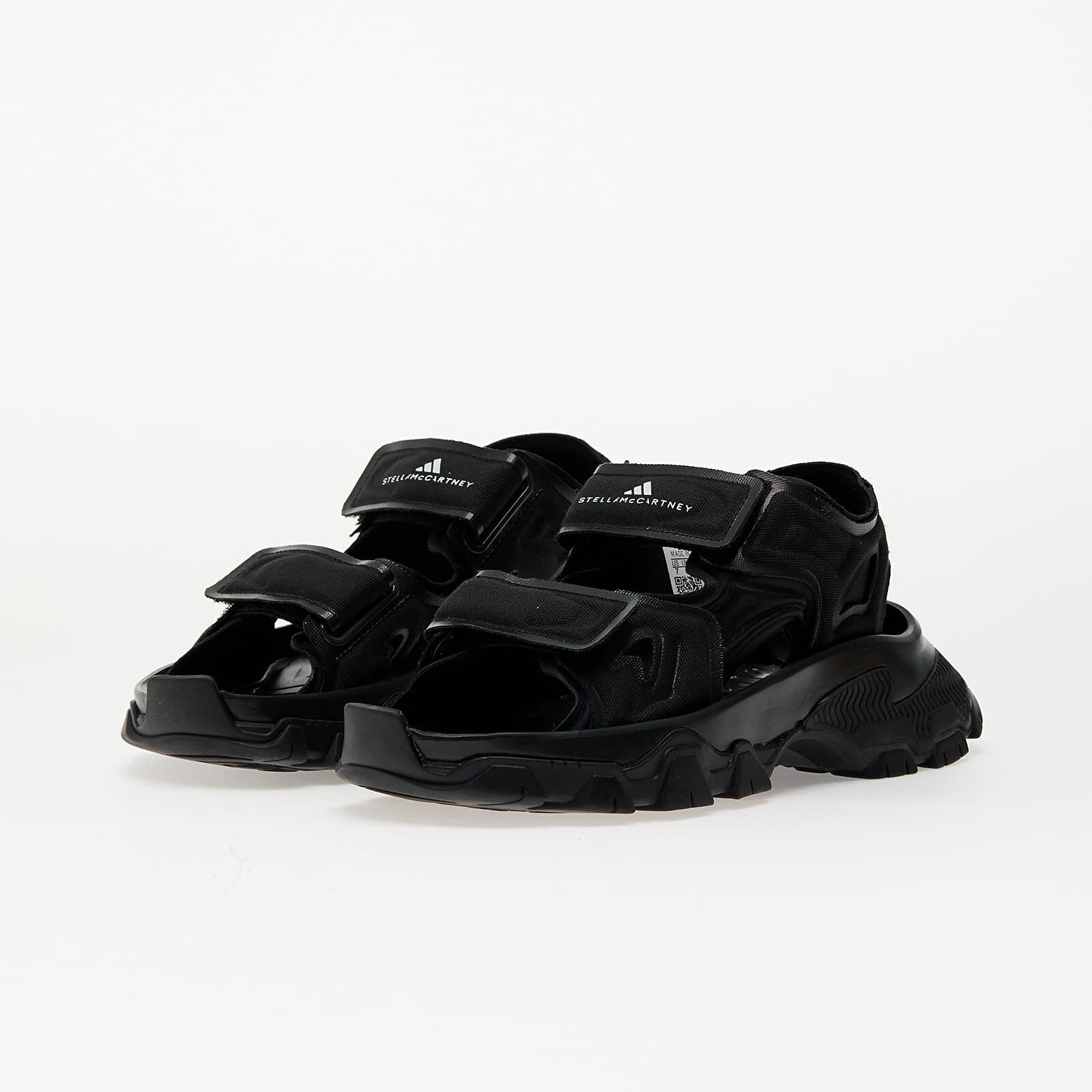 adidas Performance Сникърси adidas x Stella McCartney Hika Sandal Canvas Core Black/ Core Black/ Utility Black