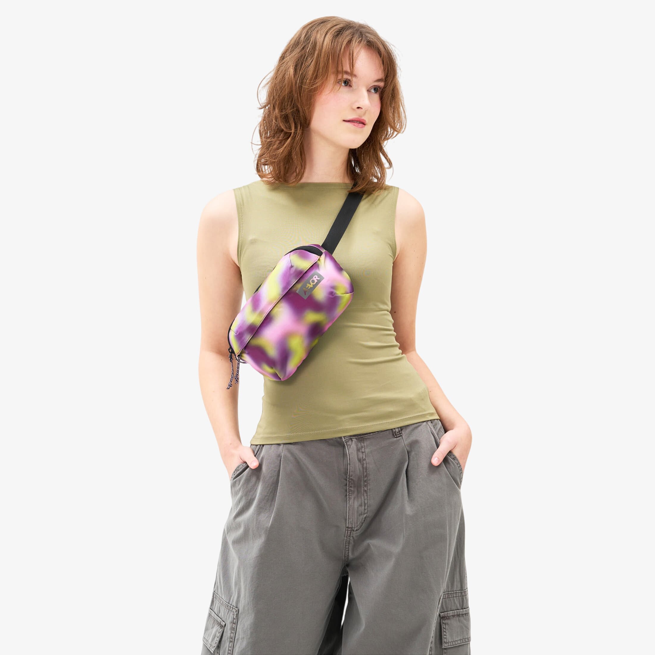AEVOR Чанта Hip Bag Ease Ripstop Psychedelic Slush