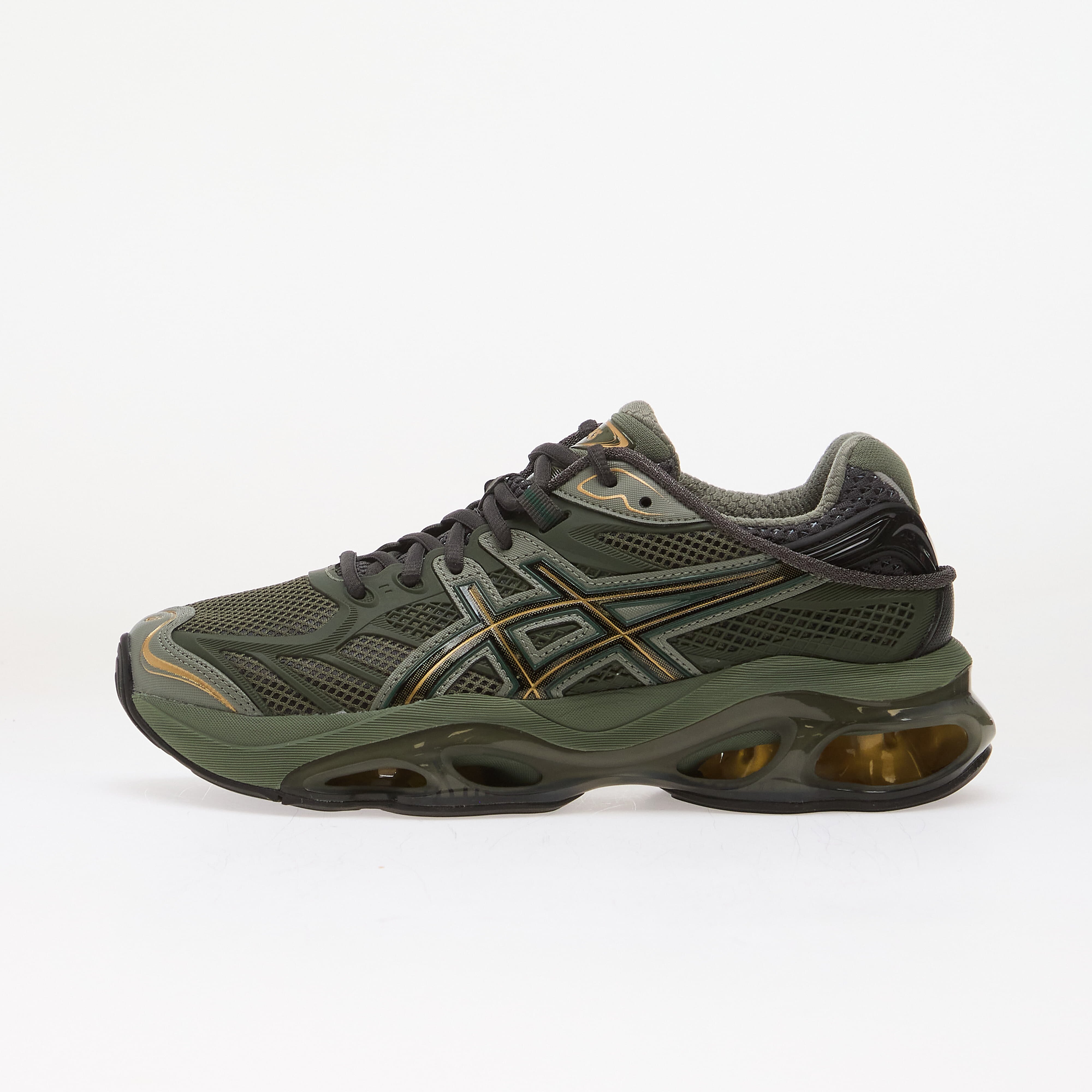 Asics Сникърси Gel-Kinetic 2.0 Obsidian Grey/ Olive Canvas