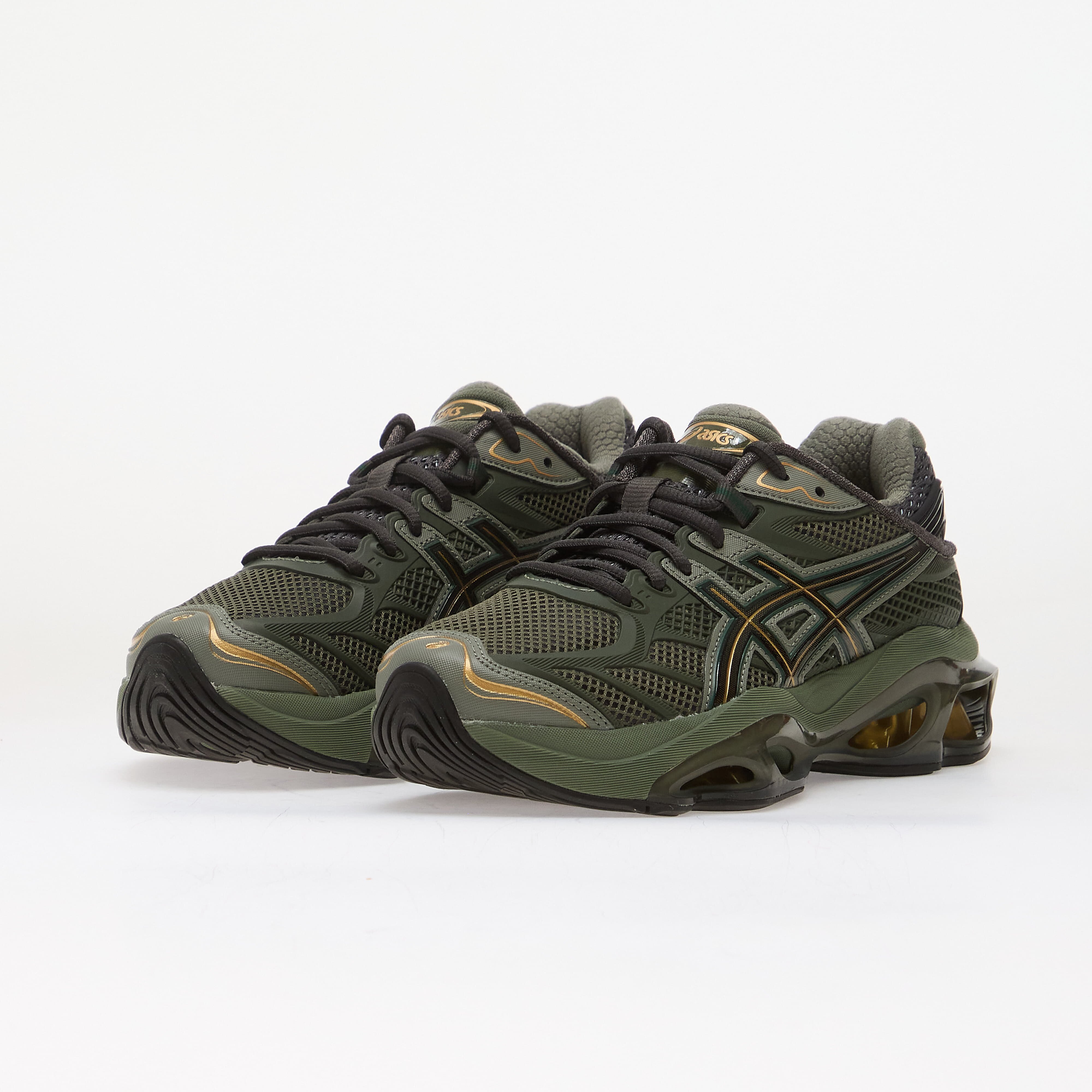 Asics Сникърси Gel-Kinetic 2.0 Obsidian Grey/ Olive Canvas