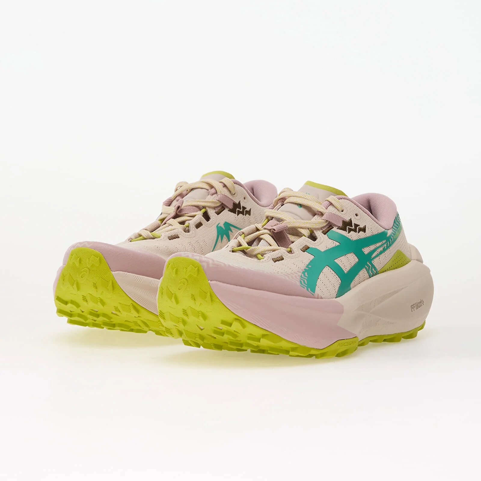 Asics Сникърси Trabuco Max 5 Mineral Beige/ Aurora Green