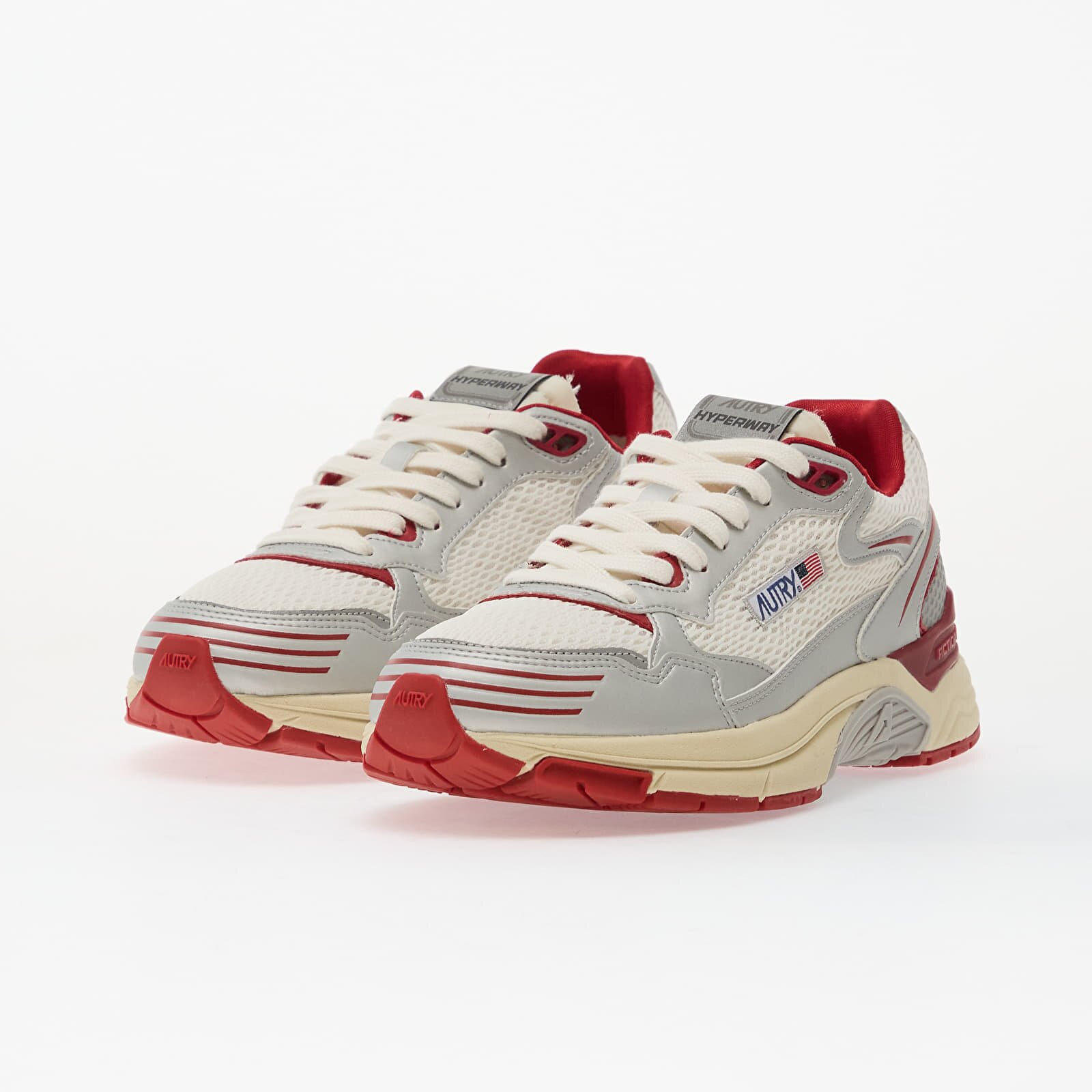 Autry Сникърси Hyperway Low Wom Mesh/ Mir Silv/ Red