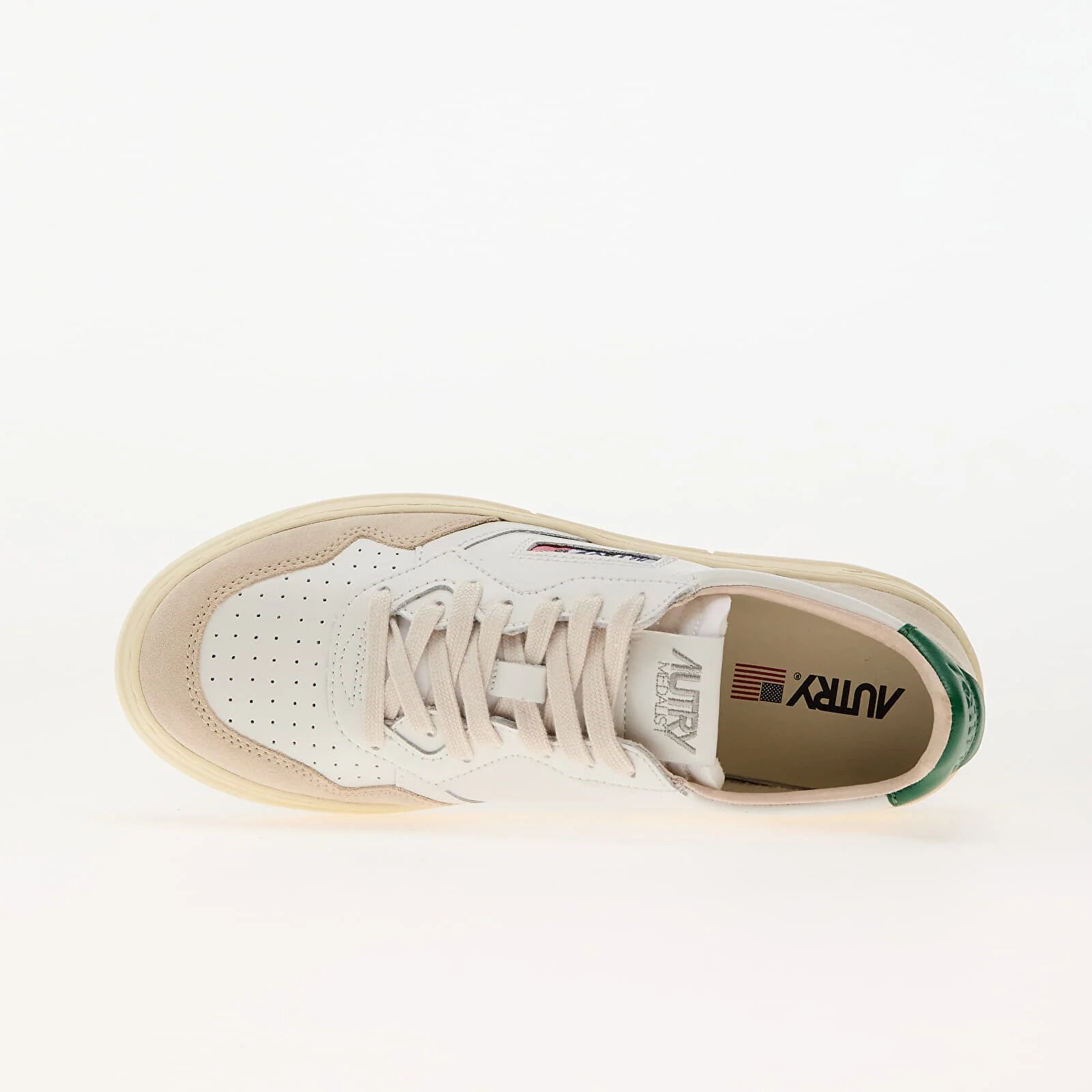 Autry Сникърси Medalist Low Man Leat/ Suede Wht/ Amaz