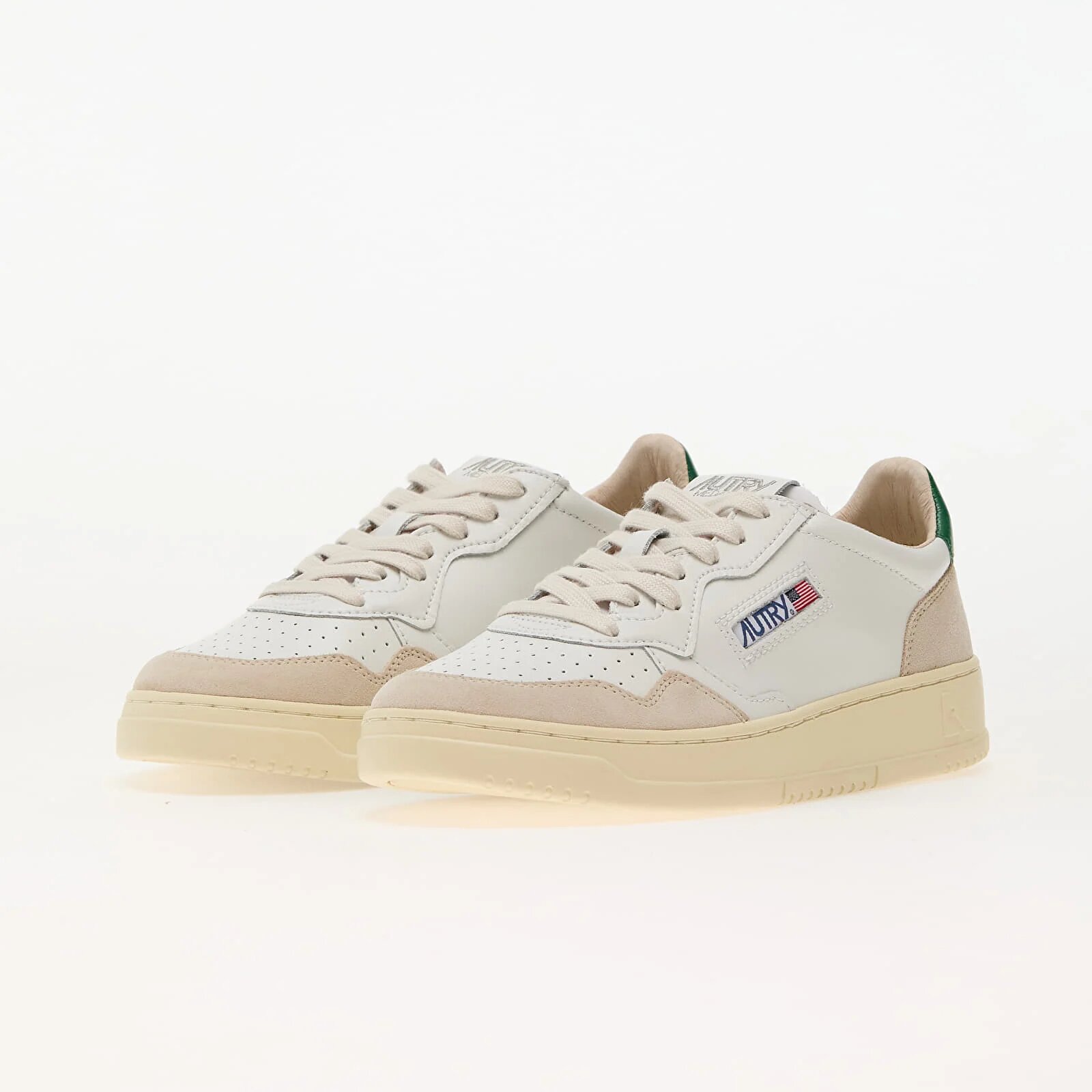 Autry Сникърси Medalist Low Man Leat/ Suede Wht/ Amaz