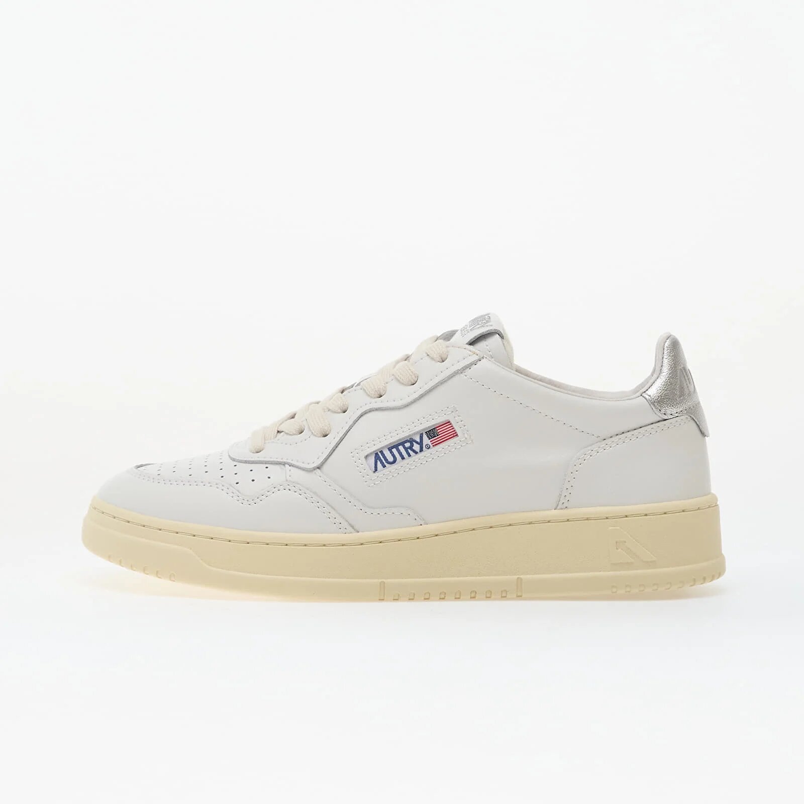 Autry Сникърси Medalist Low Wom Leat/ Leat White/ Silver