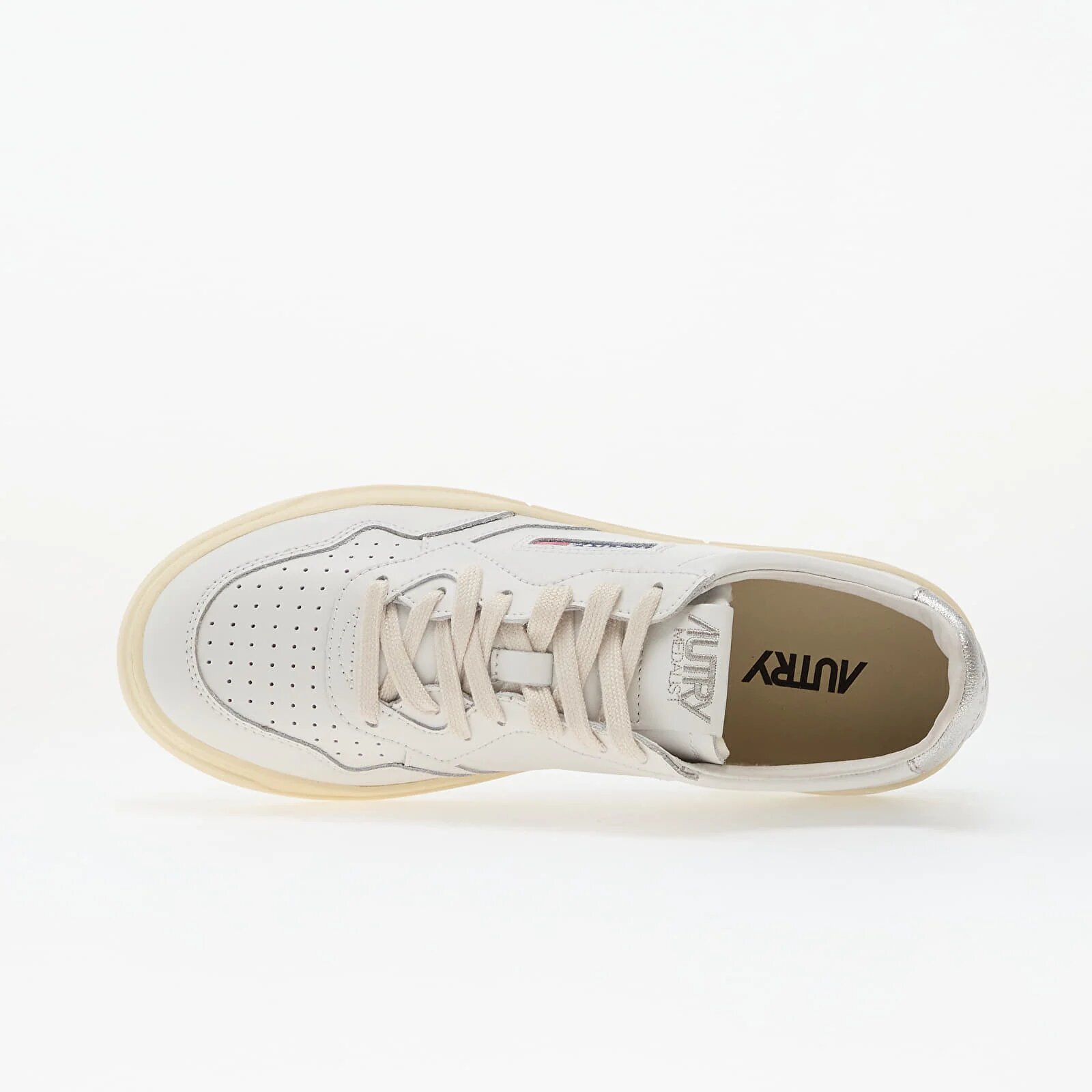 Autry Сникърси Medalist Low Wom Leat/ Leat White/ Silver