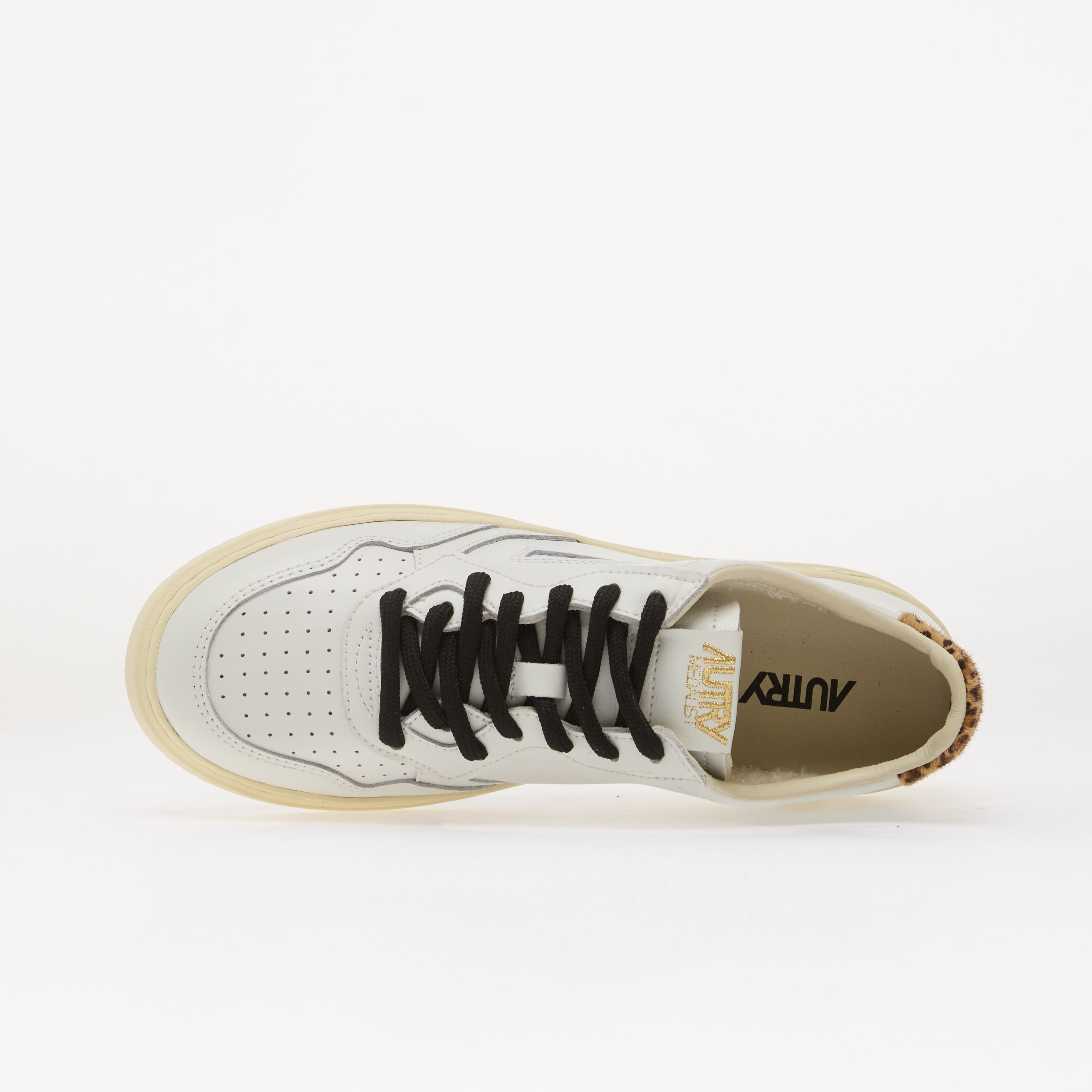 Autry Сникърси Medalist Low Woman White/ Leopard