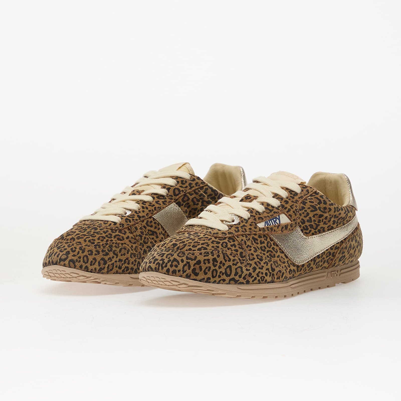 Autry Сникърси Windspin Low Wom Suede/ Leopr Leo/ Plat