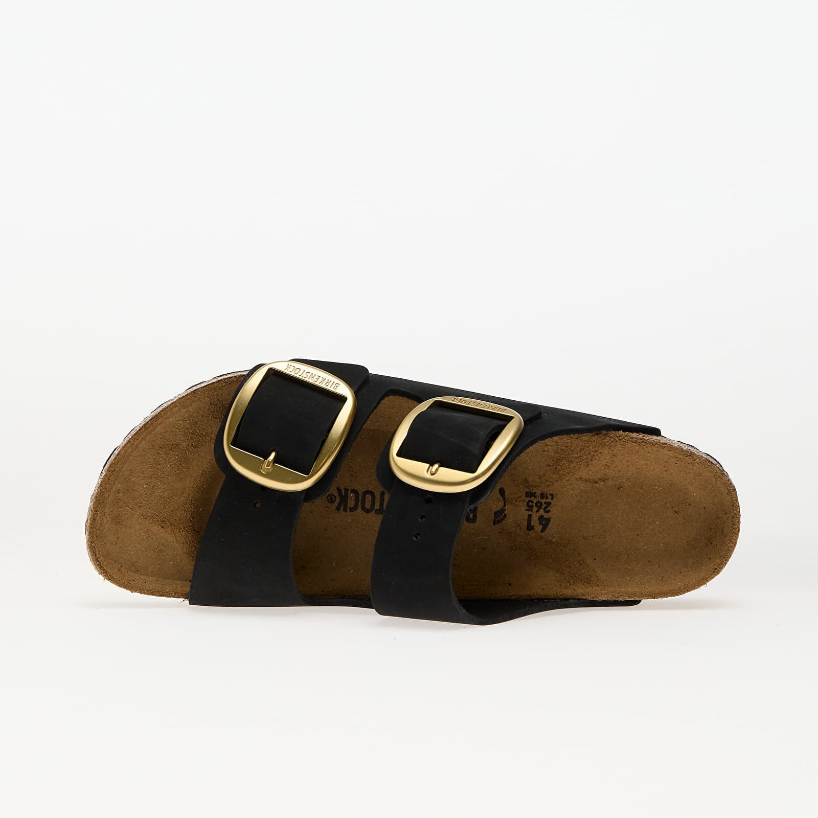 Birkenstock Arizona Big Buckle Nubuk Leather Black