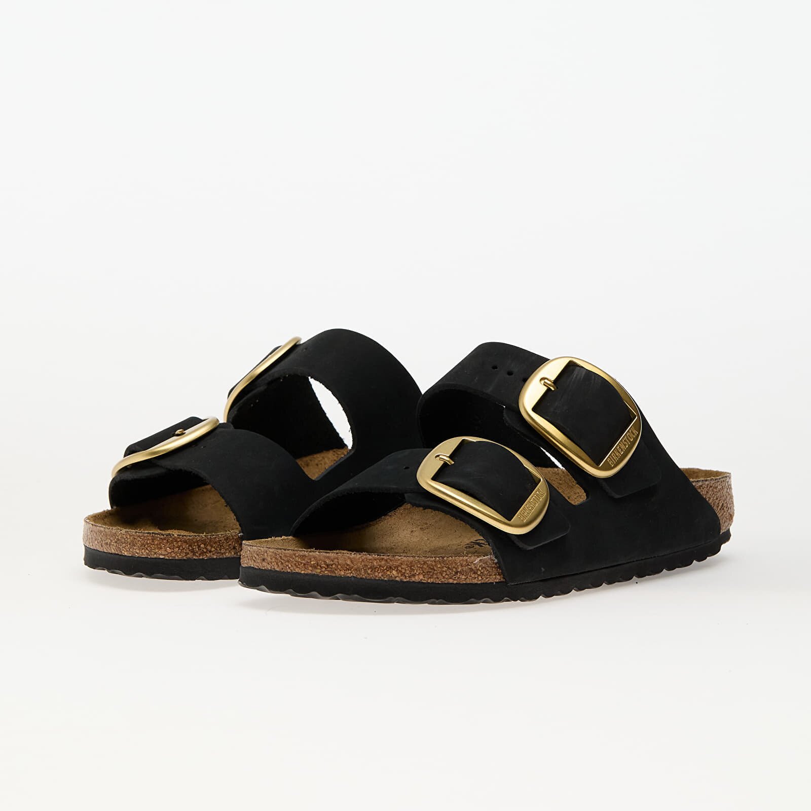 Birkenstock Arizona Big Buckle Nubuk Leather Black
