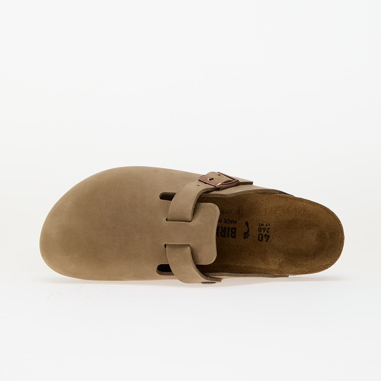 Birkenstock Boston Natural Leather Oiled Tabacco Brown