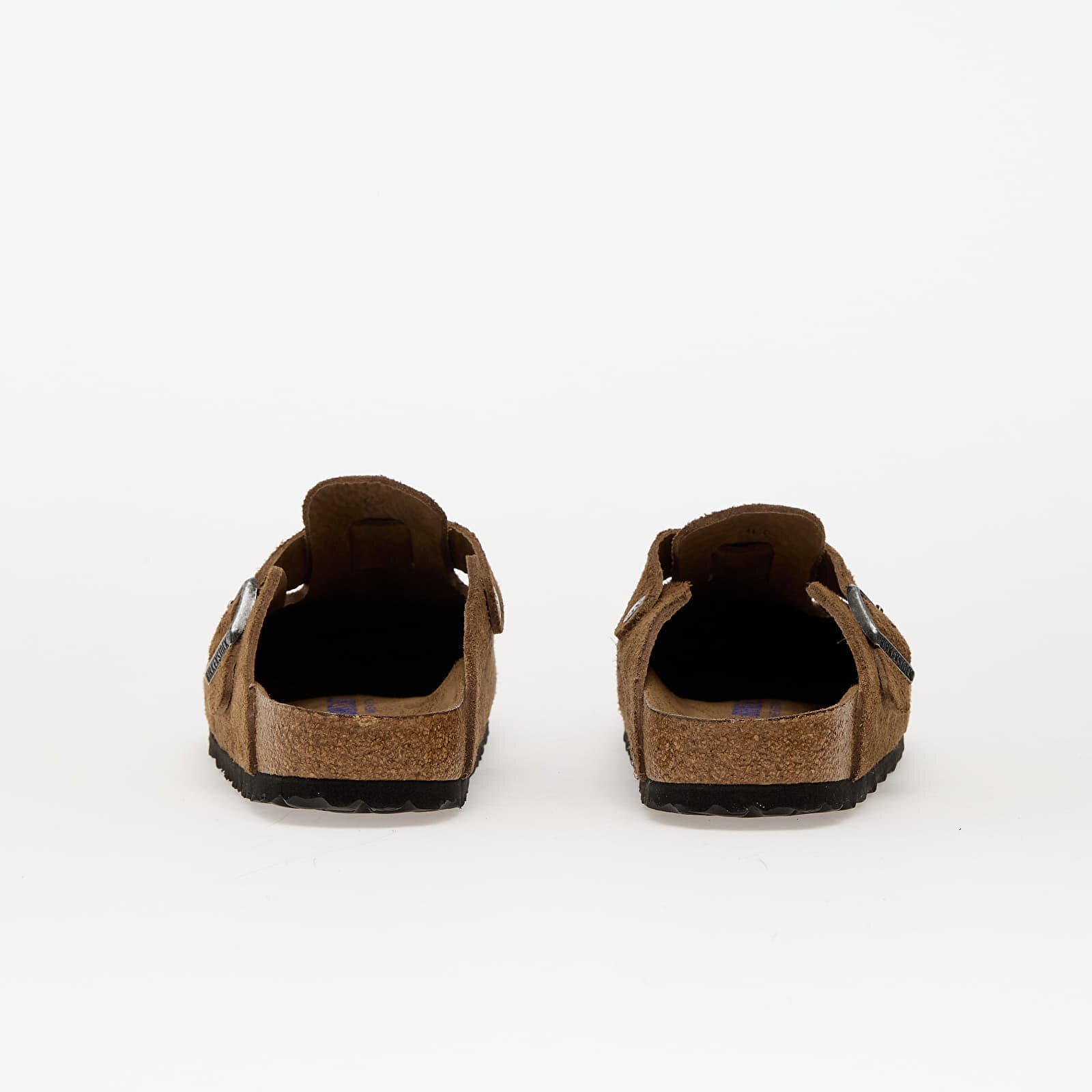 Birkenstock Boston Soft Footbed Suede Leather Dark Tea Tonal Fb