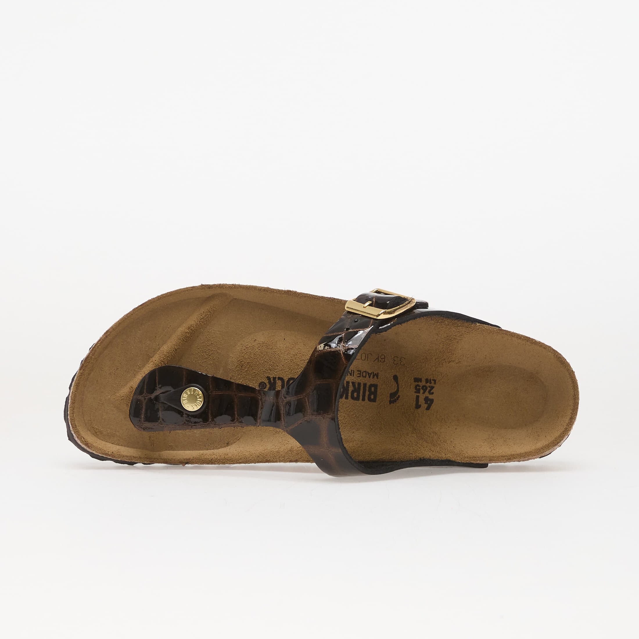 Birkenstock Gizeh LEN Emboss Leather Black