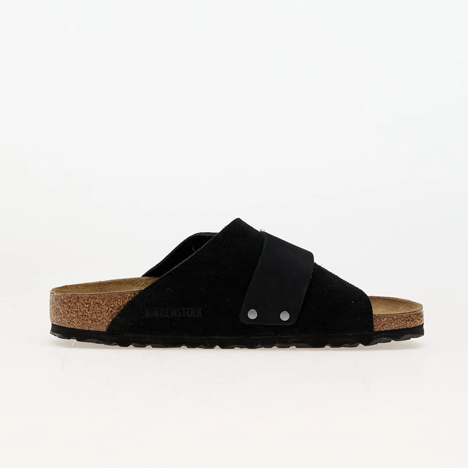 Birkenstock Kyoto Nubuck/Suede Leather Black
