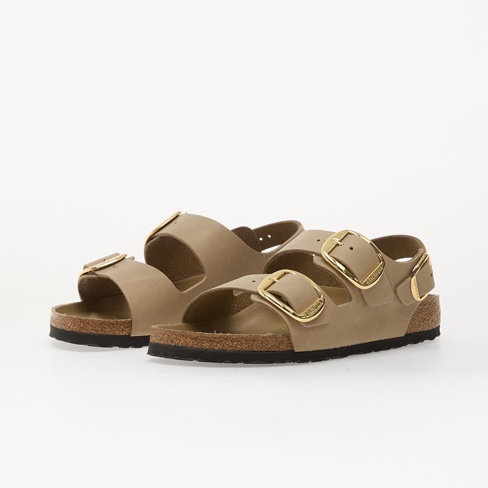 Birkenstock Milano Big Buckle Oiled Leather Women Tabacco Brown