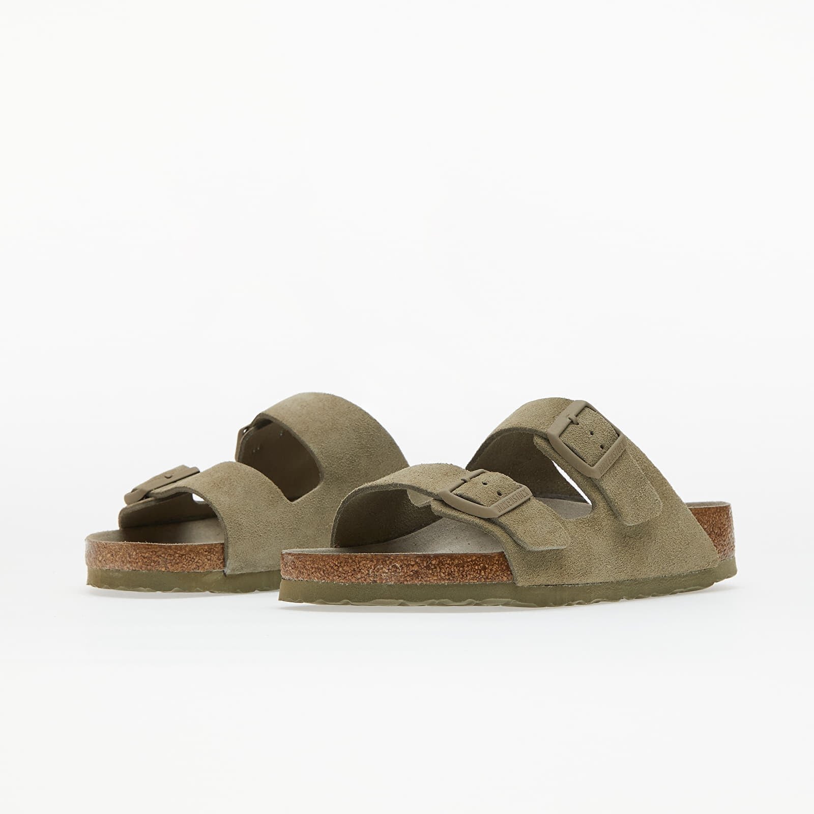 Birkenstock Обувки Arizona Birko-Flor Soft Faded Khaki