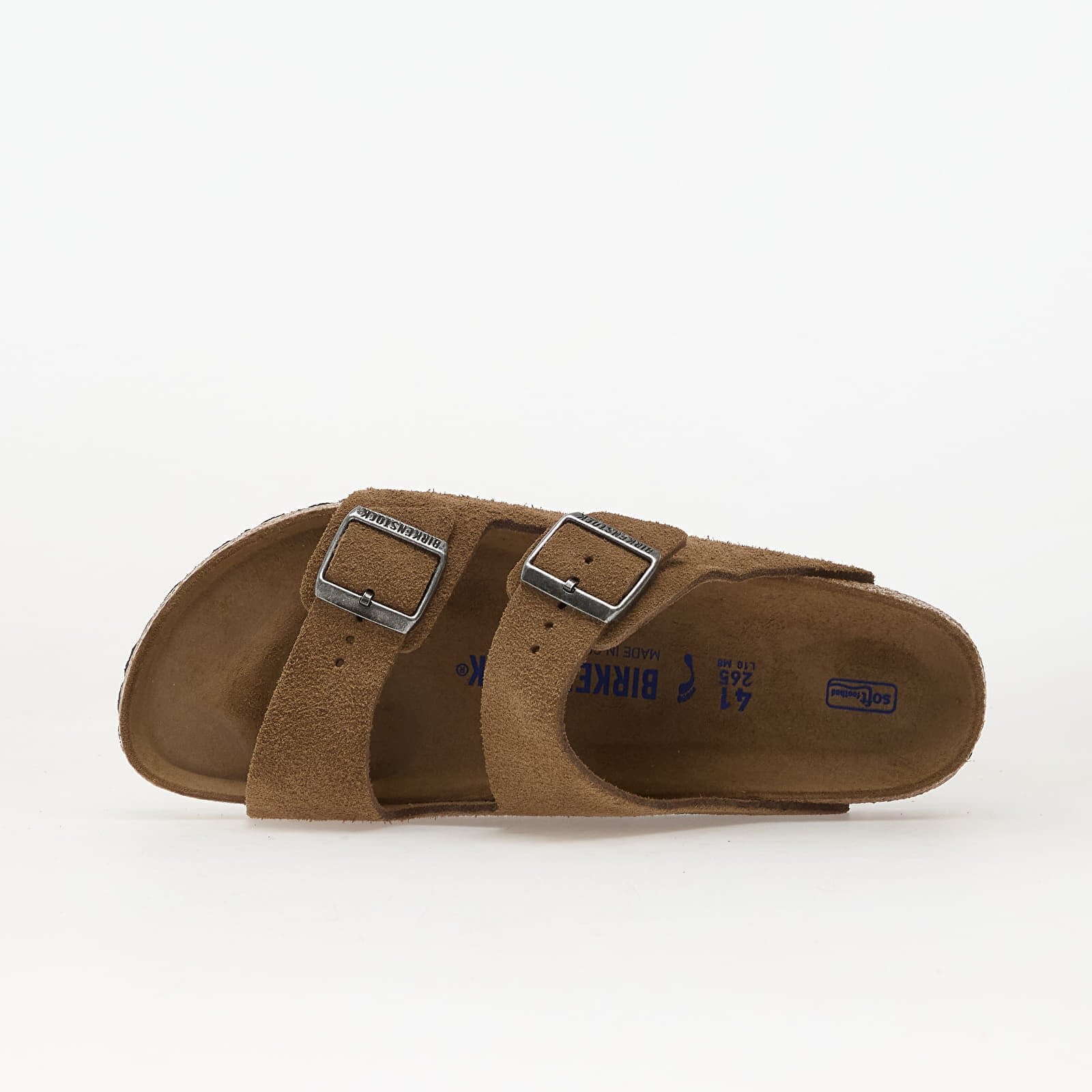 Birkenstock Обувки Arizona Soft Footbed Suede Leather Unisex Dark Tea Tonal