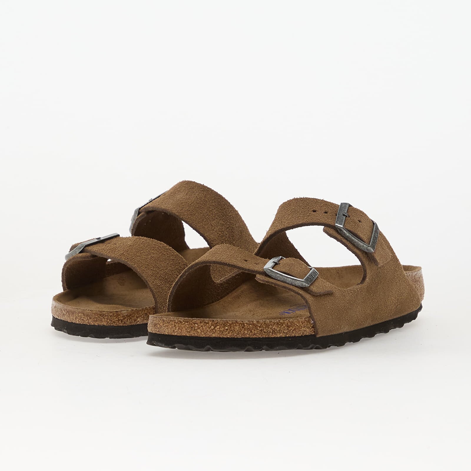 Birkenstock Обувки Arizona Soft Footbed Suede Leather Unisex Dark Tea Tonal