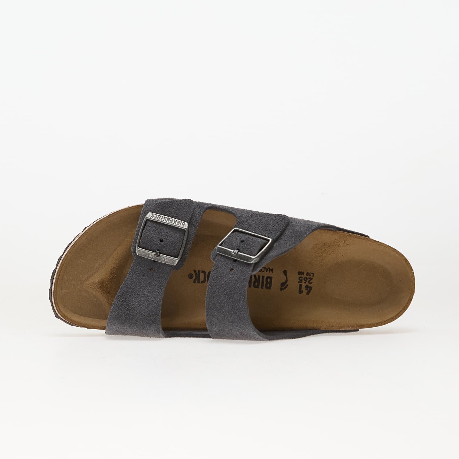 Birkenstock Обувки Arizona Suede Leather Unisex Charcoal