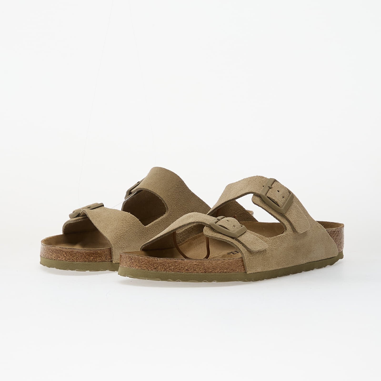Birkenstock Обувки Arizona Suede Leather Unisex Faded Khaki