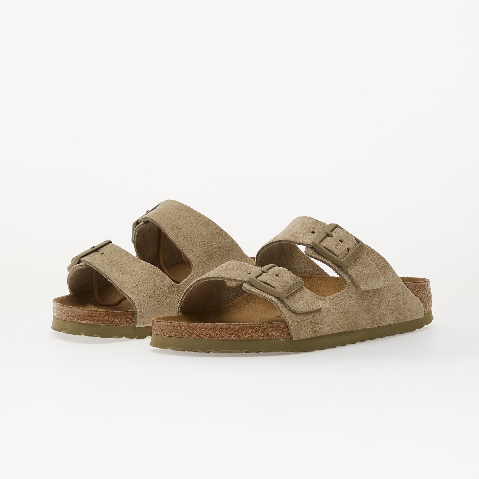 Birkenstock Обувки Arizona Suede Leather Unisex Faded Khaki