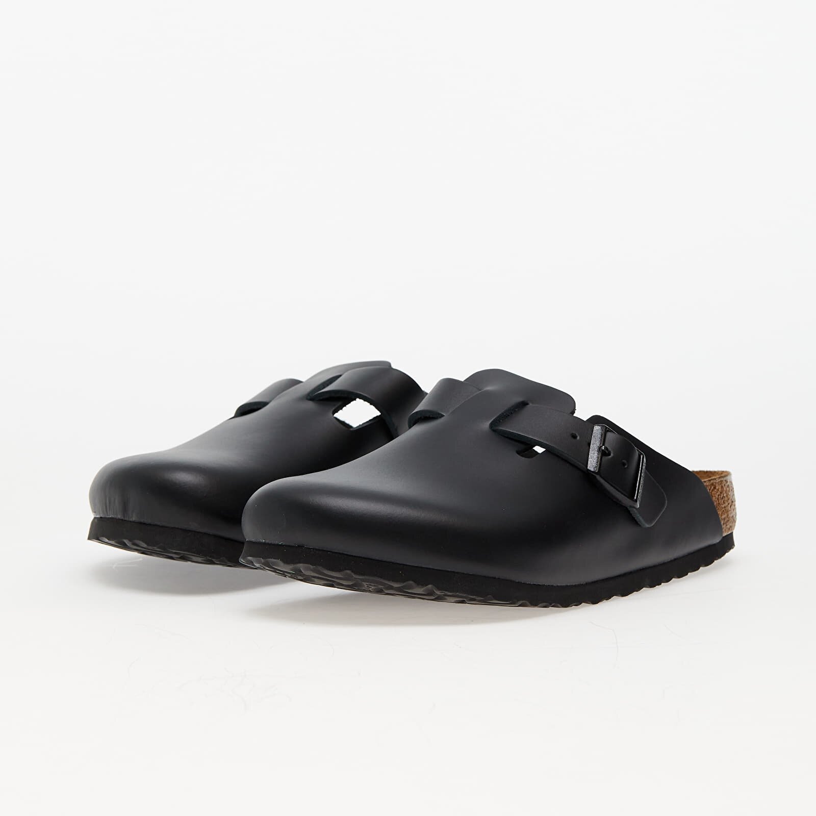 Birkenstock Обувки Boston Natural Leather Black