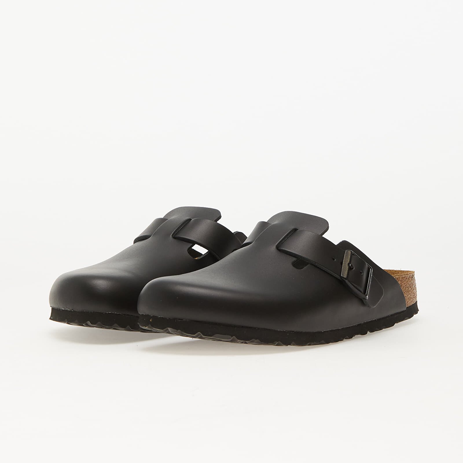Birkenstock Обувки Boston Natural Leather Black
