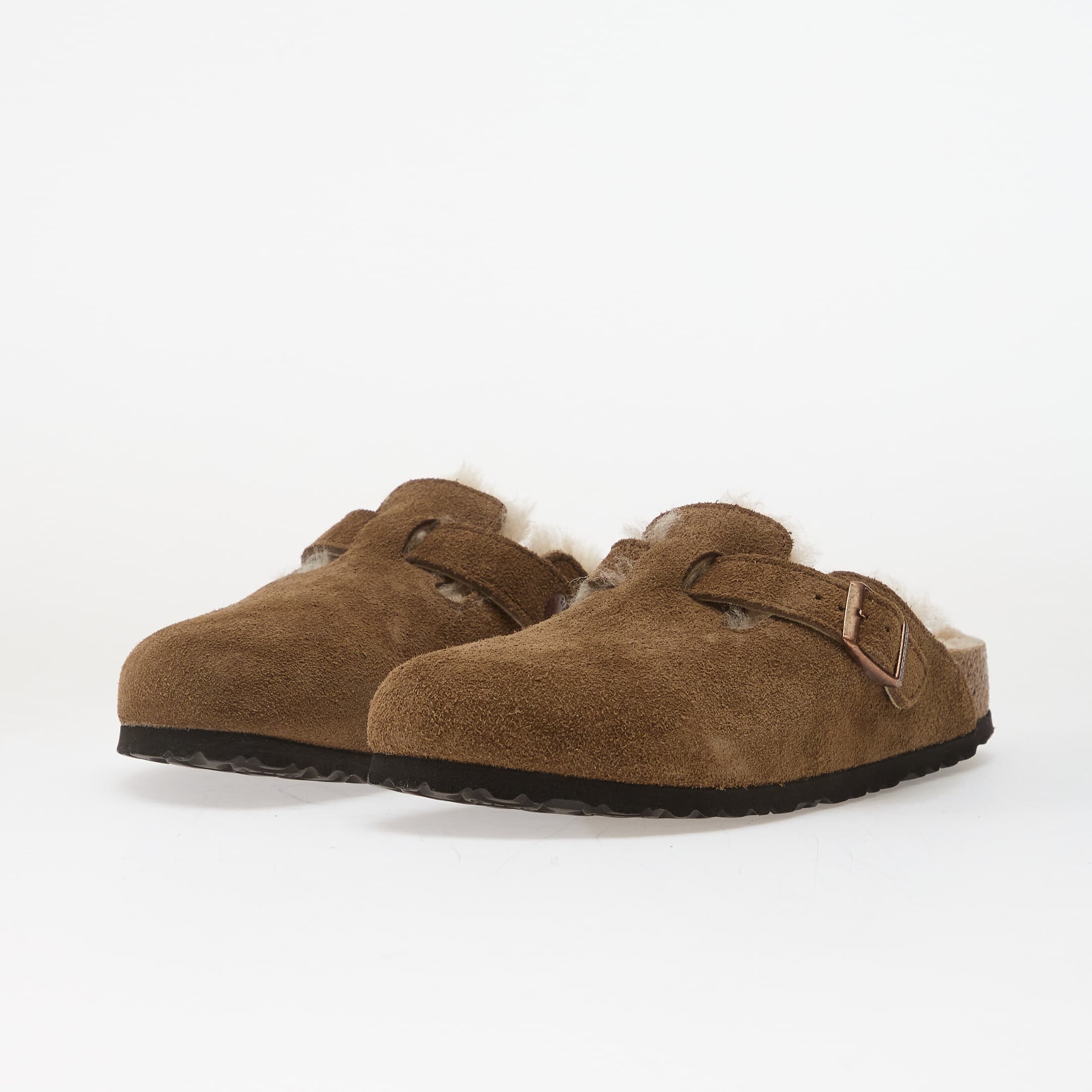 Birkenstock Обувки Boston Shear LEVE Dark Tea