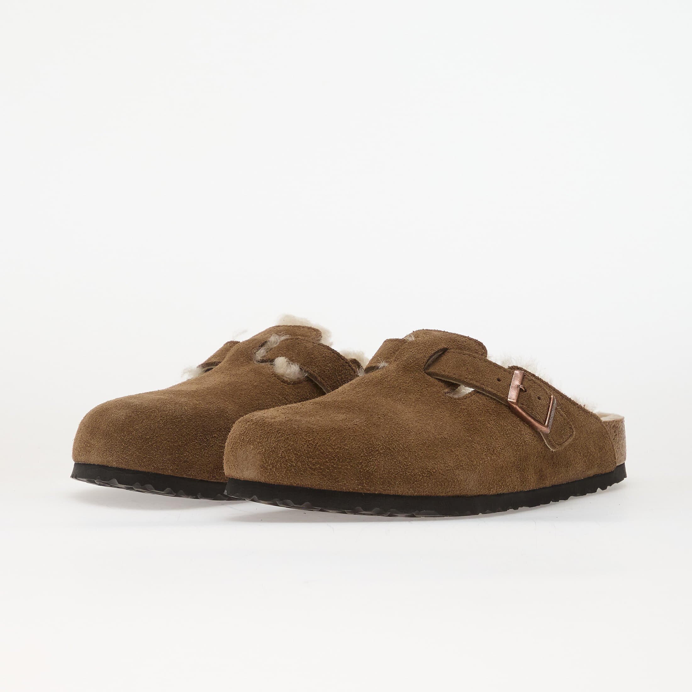 Birkenstock Обувки Boston Shear LEVE Dark Tea