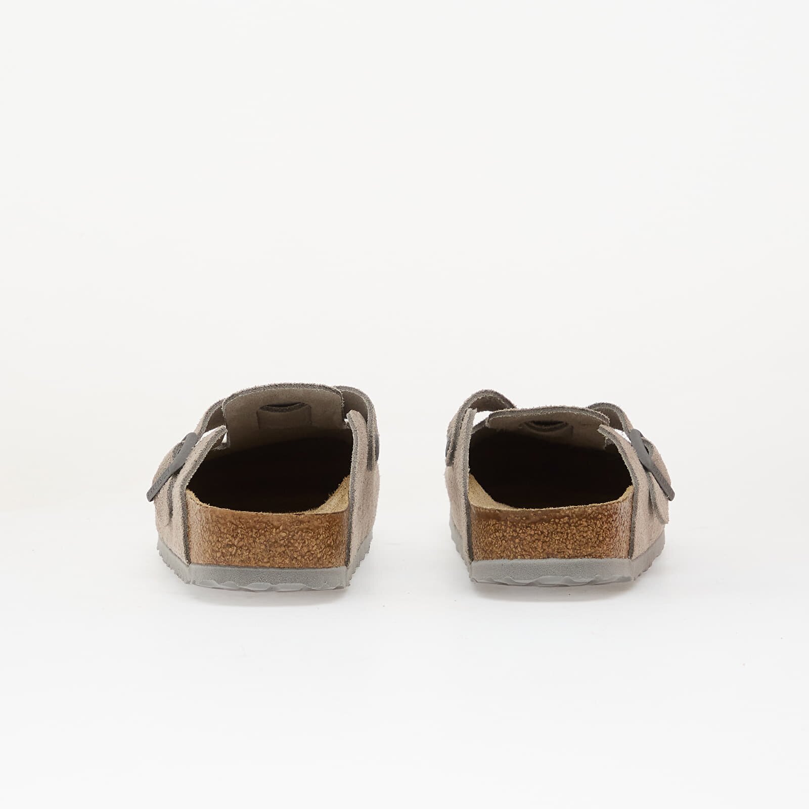 Birkenstock Обувки Boston Soft Footbed Suede Leather Unisex Stone Coin